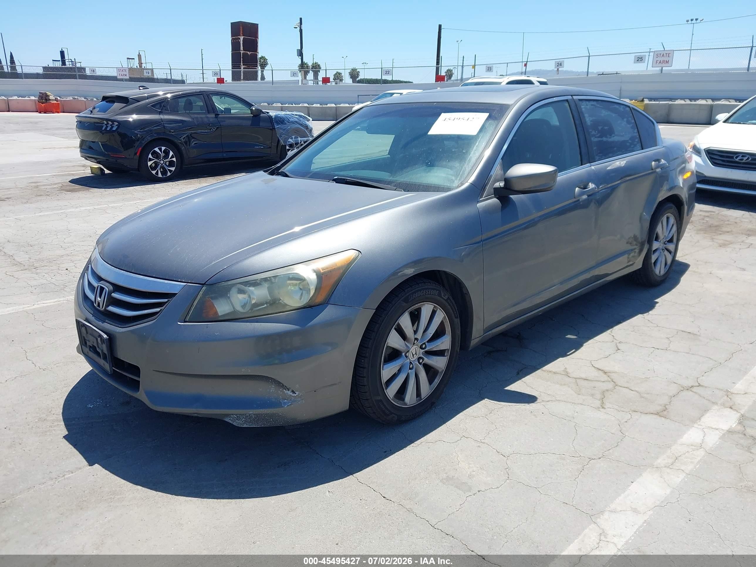 2011 Honda Accord 2.4 Ex Gray vin: 1HGCP2F74BA036779