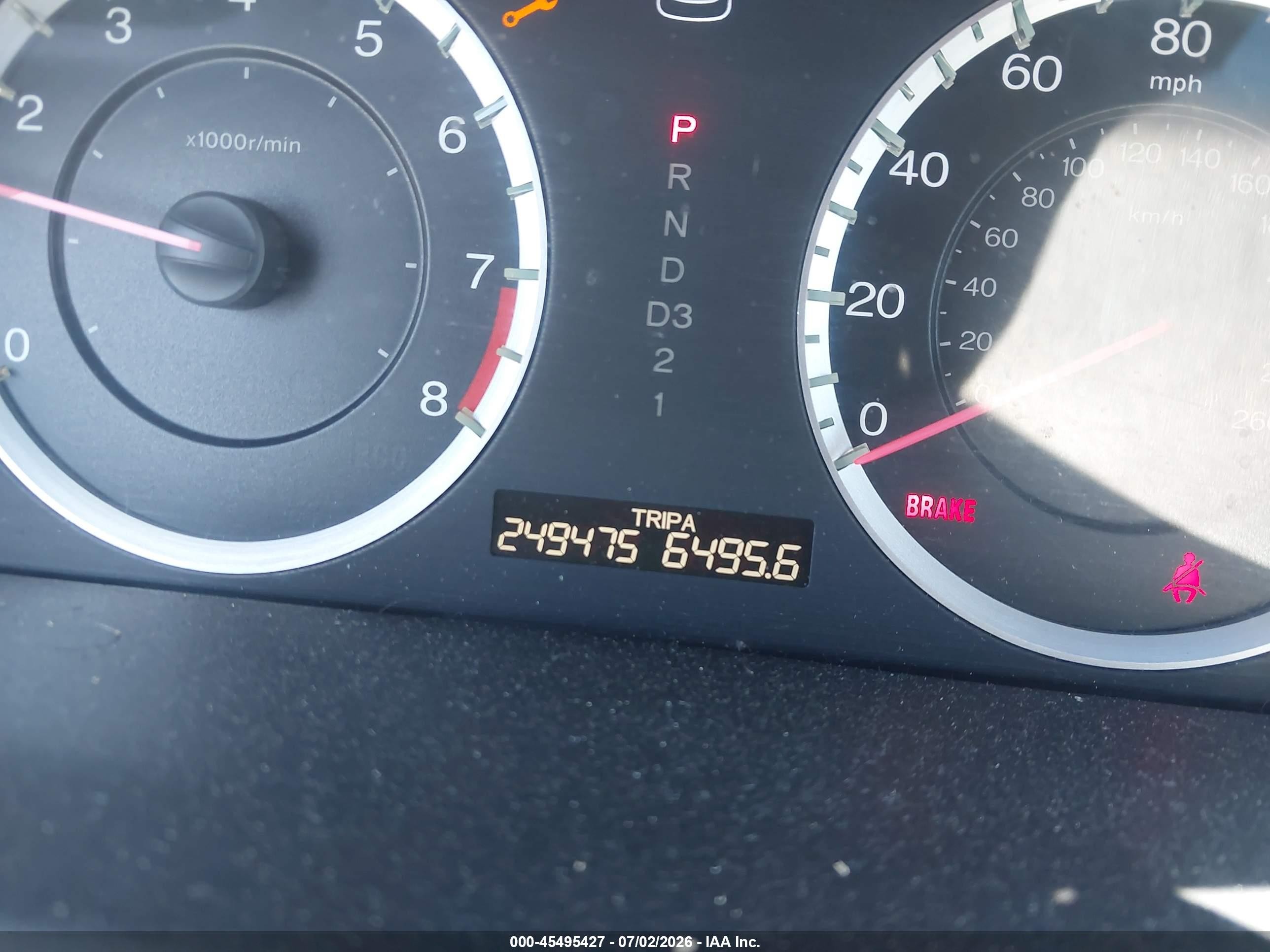 2011 Honda Accord 2.4 Ex Gray vin: 1HGCP2F74BA036779