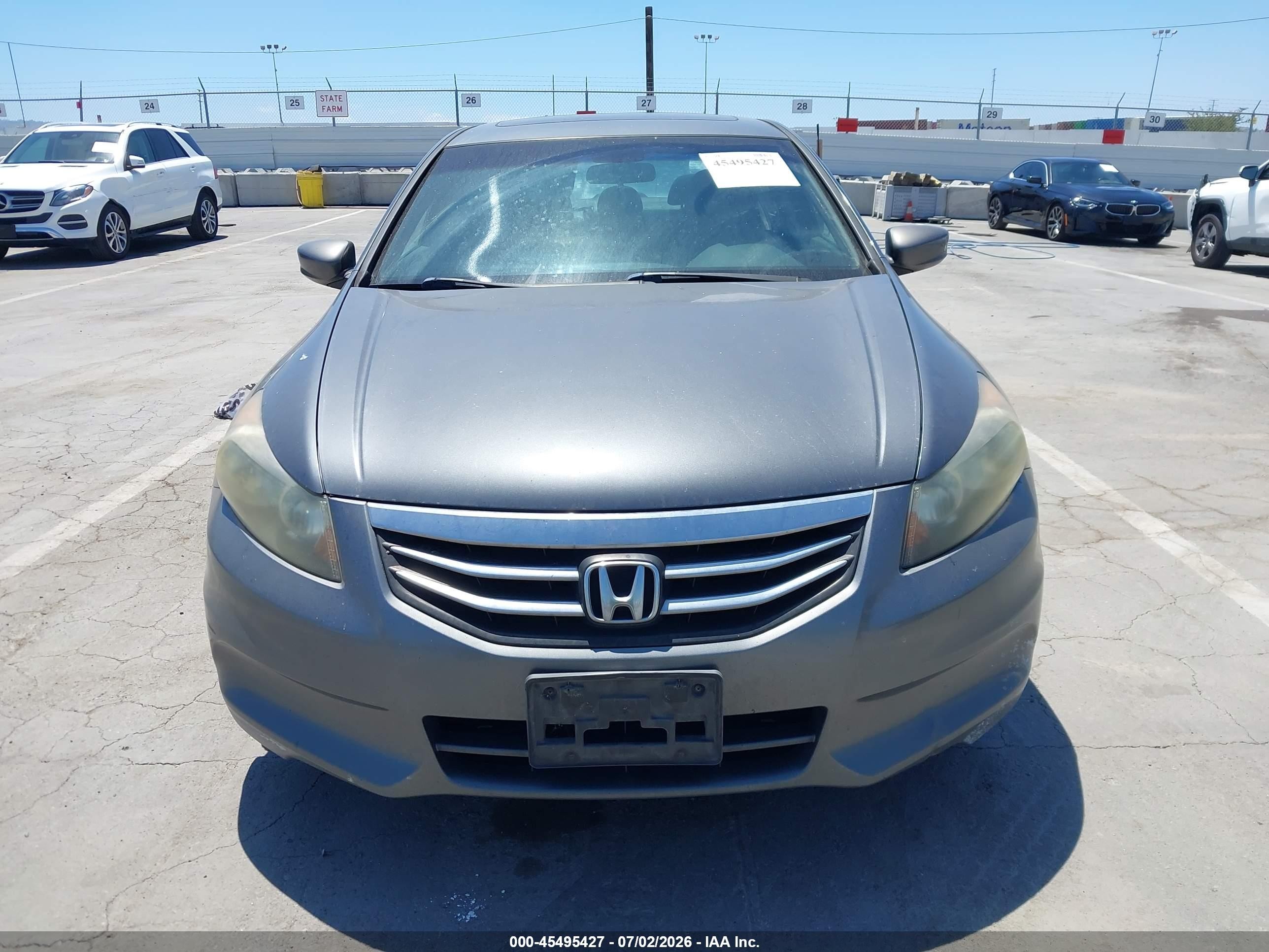 2011 Honda Accord 2.4 Ex Gray vin: 1HGCP2F74BA036779