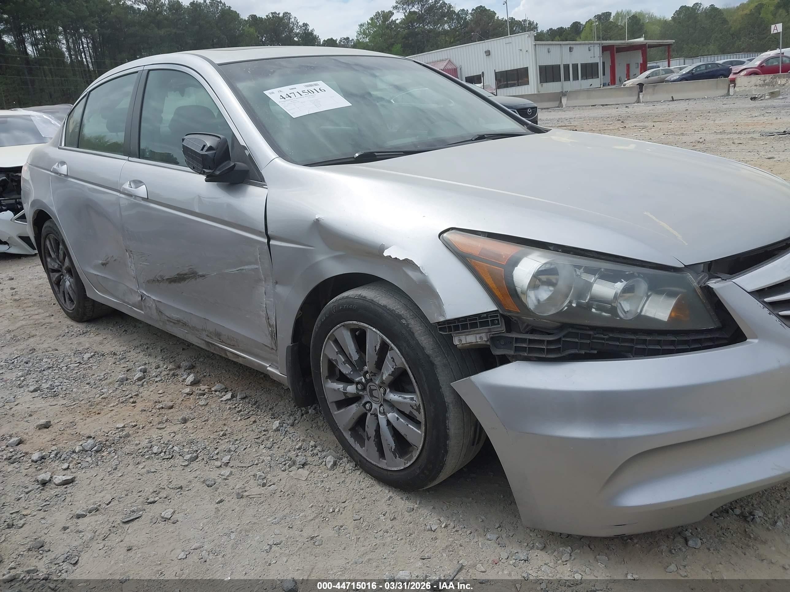 2011 Honda Accord 2.4 Ex Silver vin: 1HGCP2F74BA077090