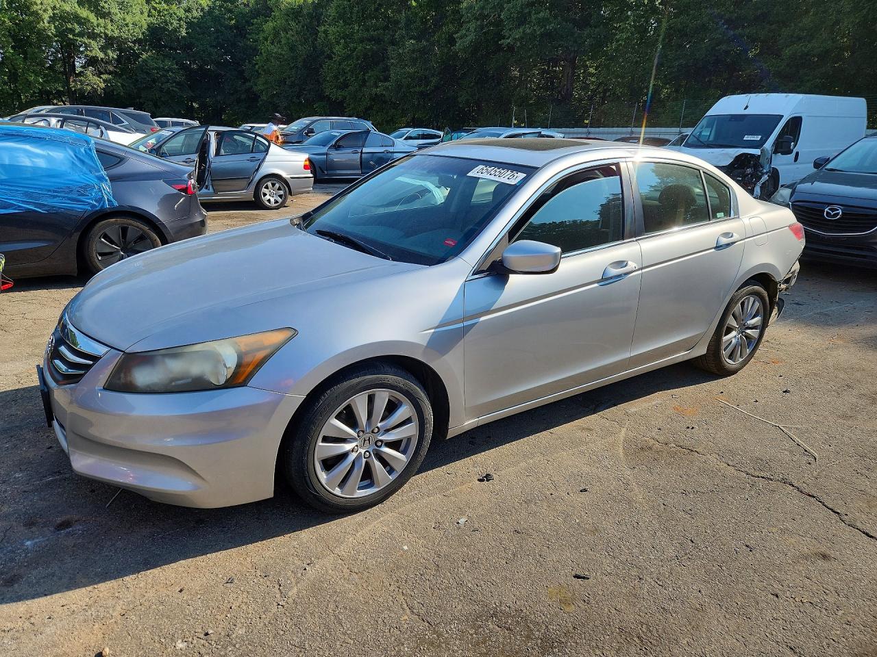 2011 Honda Accord Ex Silver vin: 1HGCP2F74BA122903