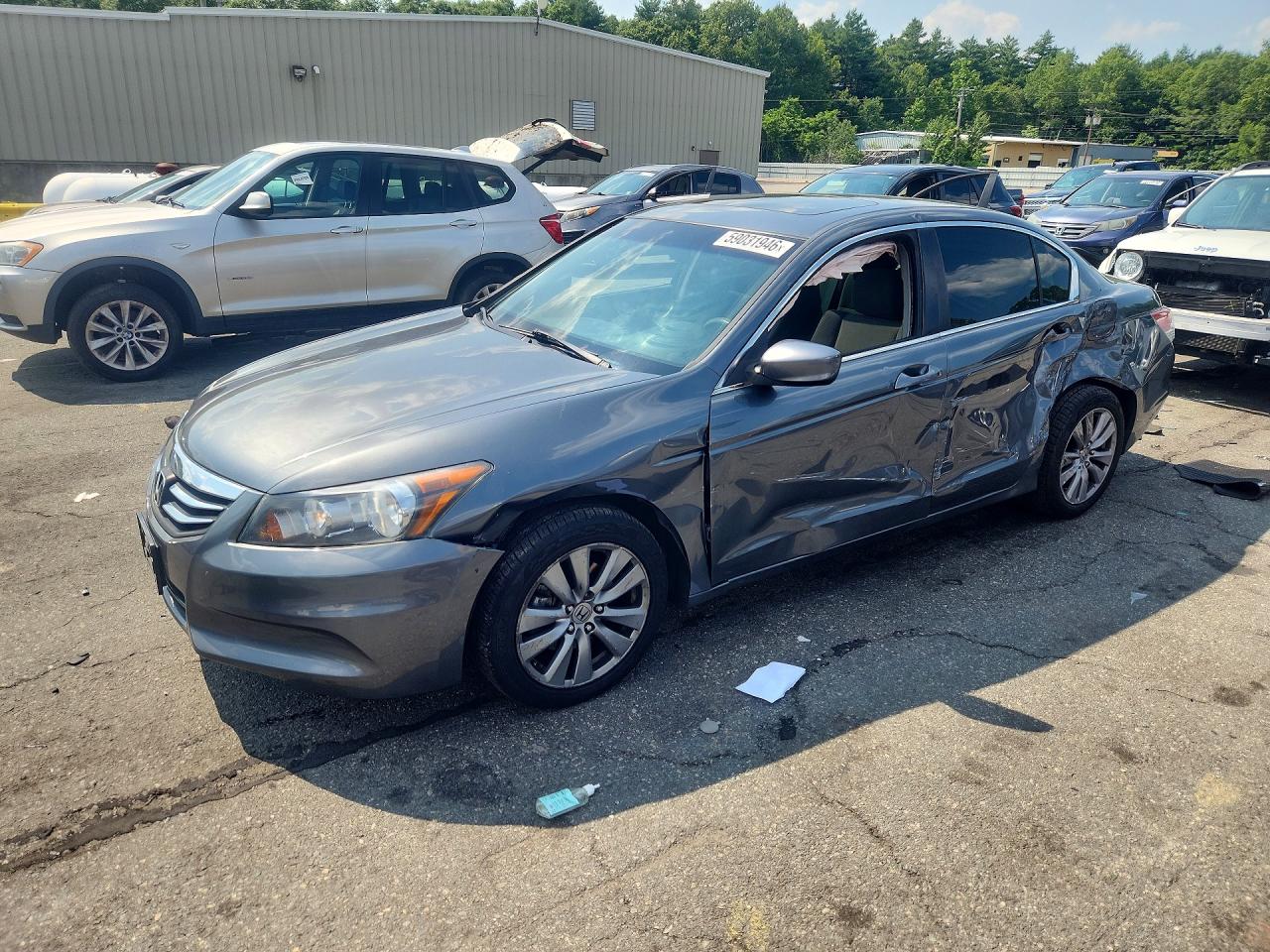 2012 Honda Accord Ex Gray vin: 1HGCP2F74CA053048