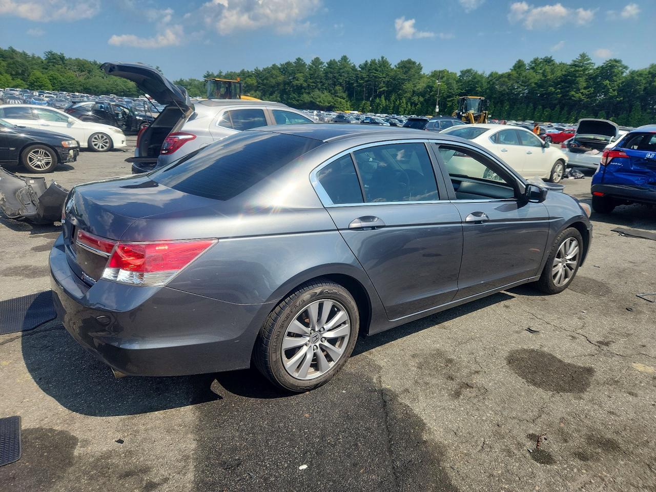 2012 Honda Accord Ex Gray vin: 1HGCP2F74CA053048
