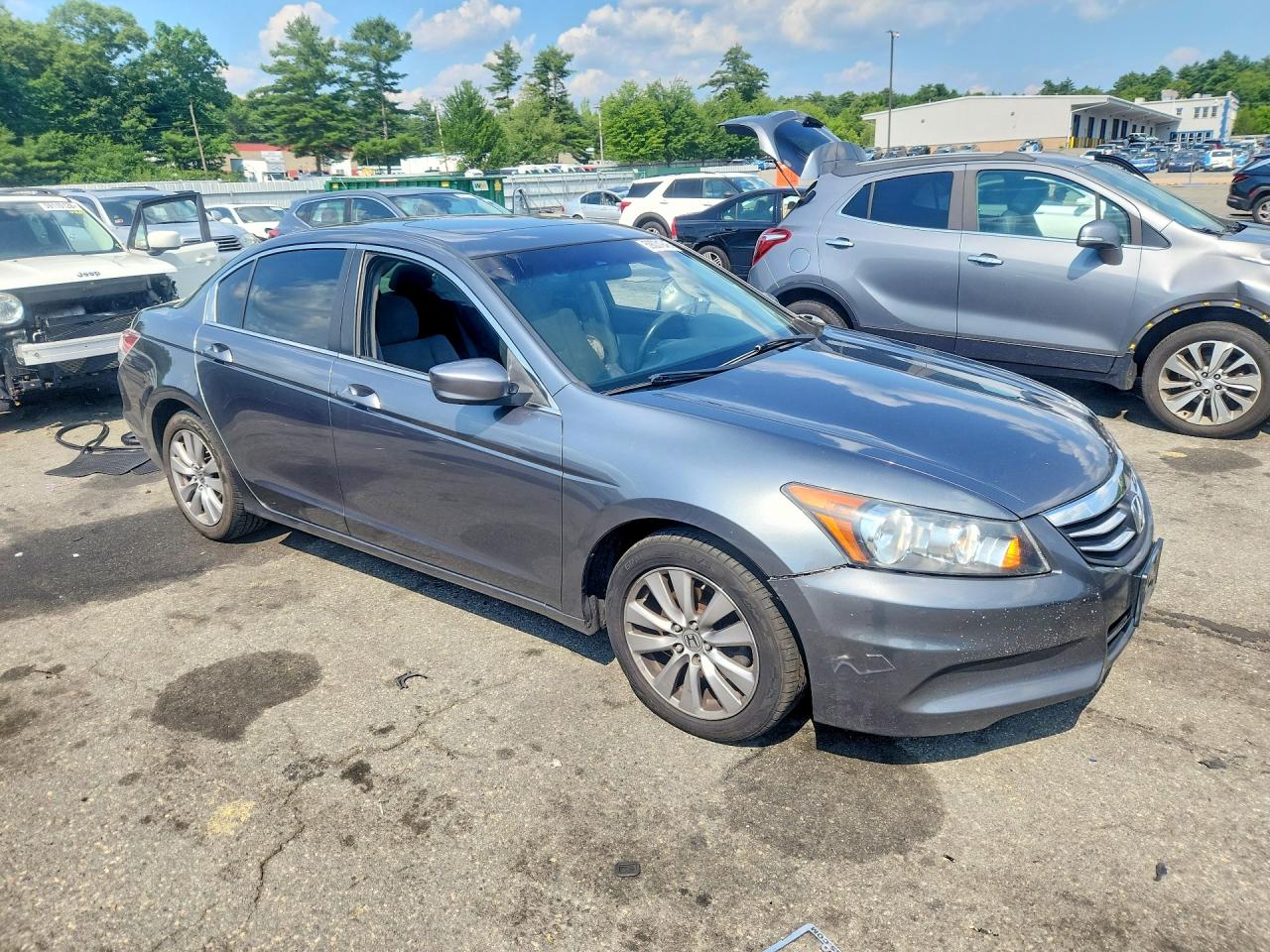 2012 Honda Accord Ex Gray vin: 1HGCP2F74CA053048