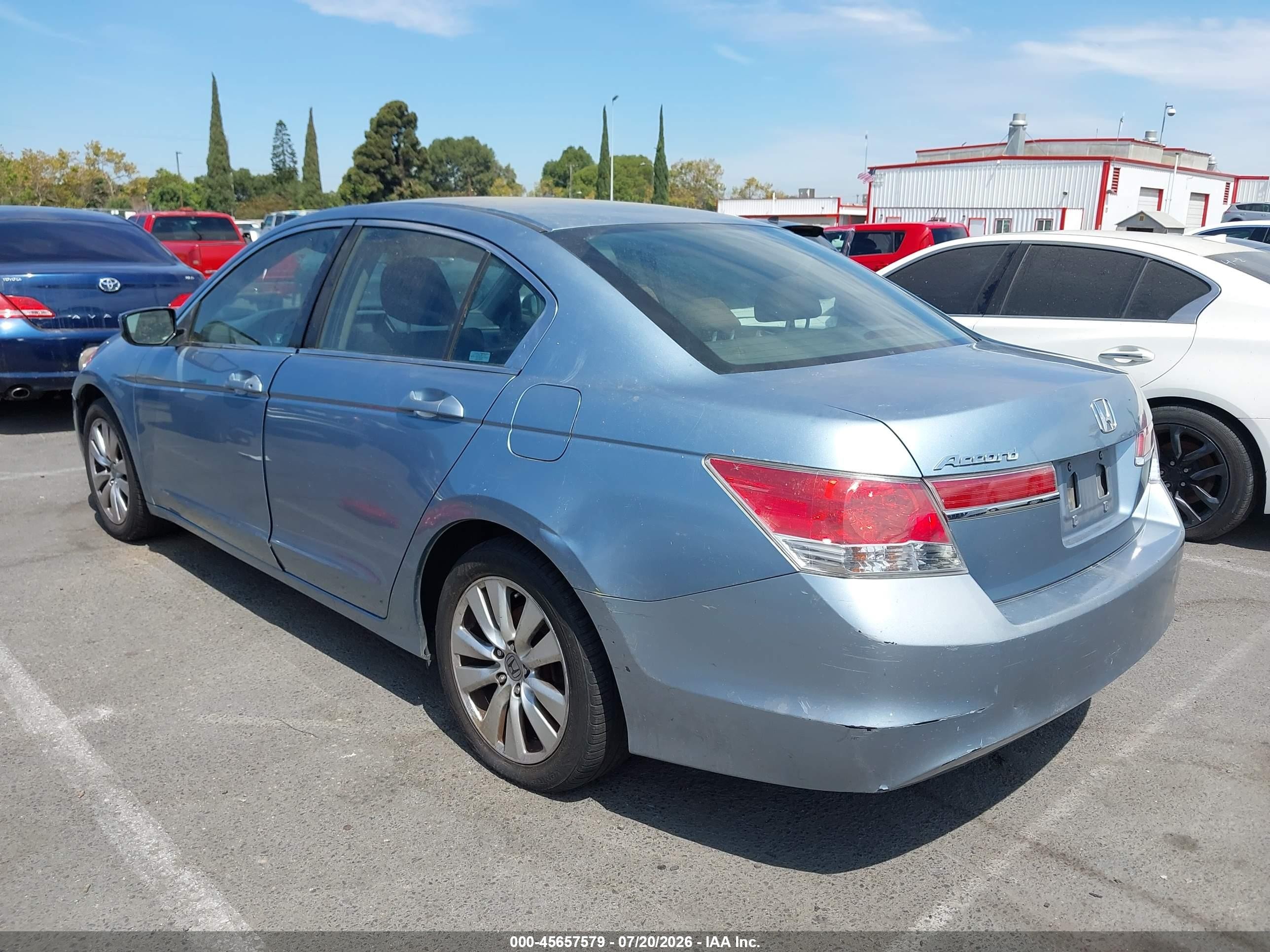 2012 Honda Accord 2.4 Ex Blue vin: 1HGCP2F74CA132851