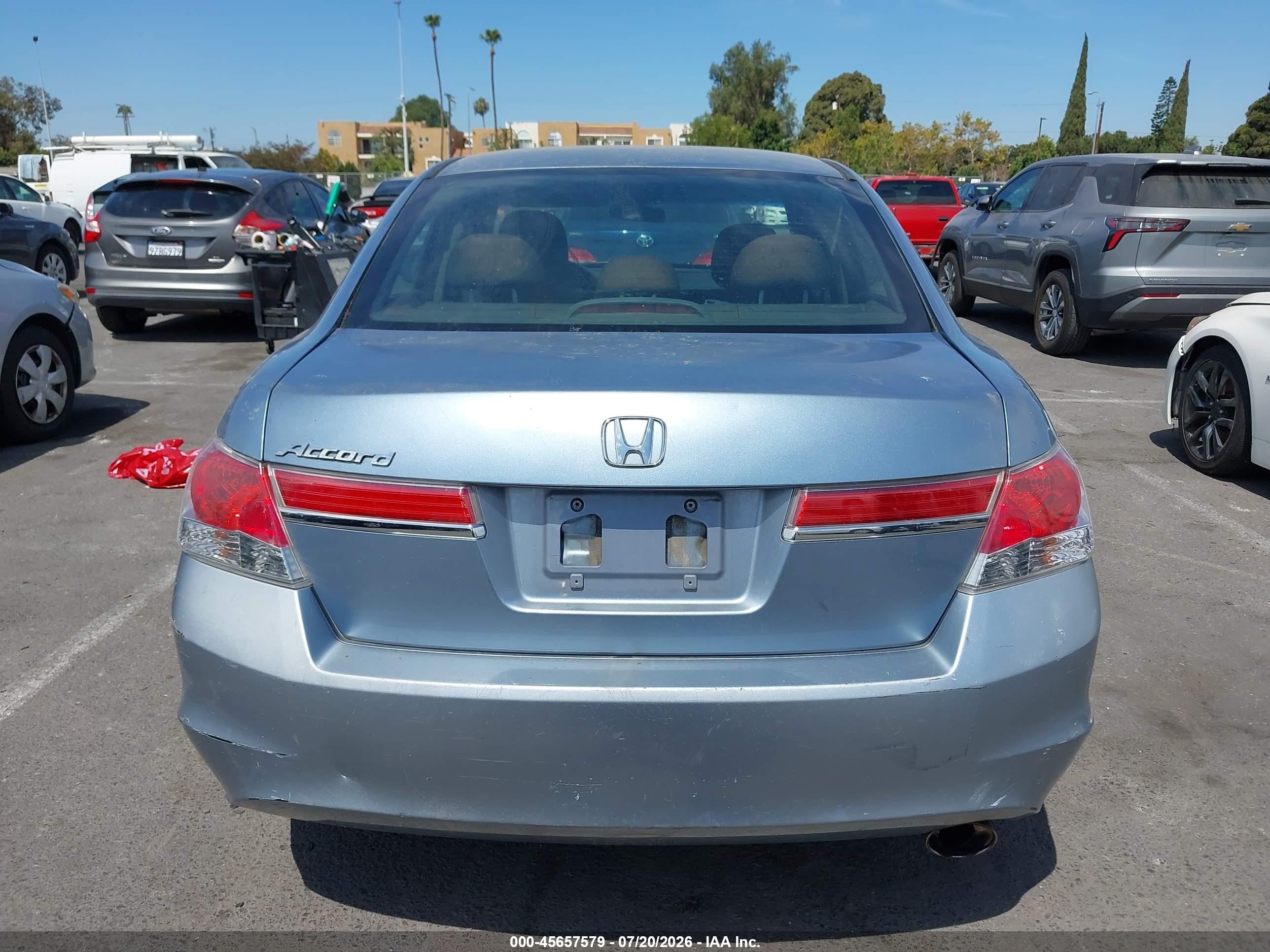 2012 Honda Accord 2.4 Ex Blue vin: 1HGCP2F74CA132851
