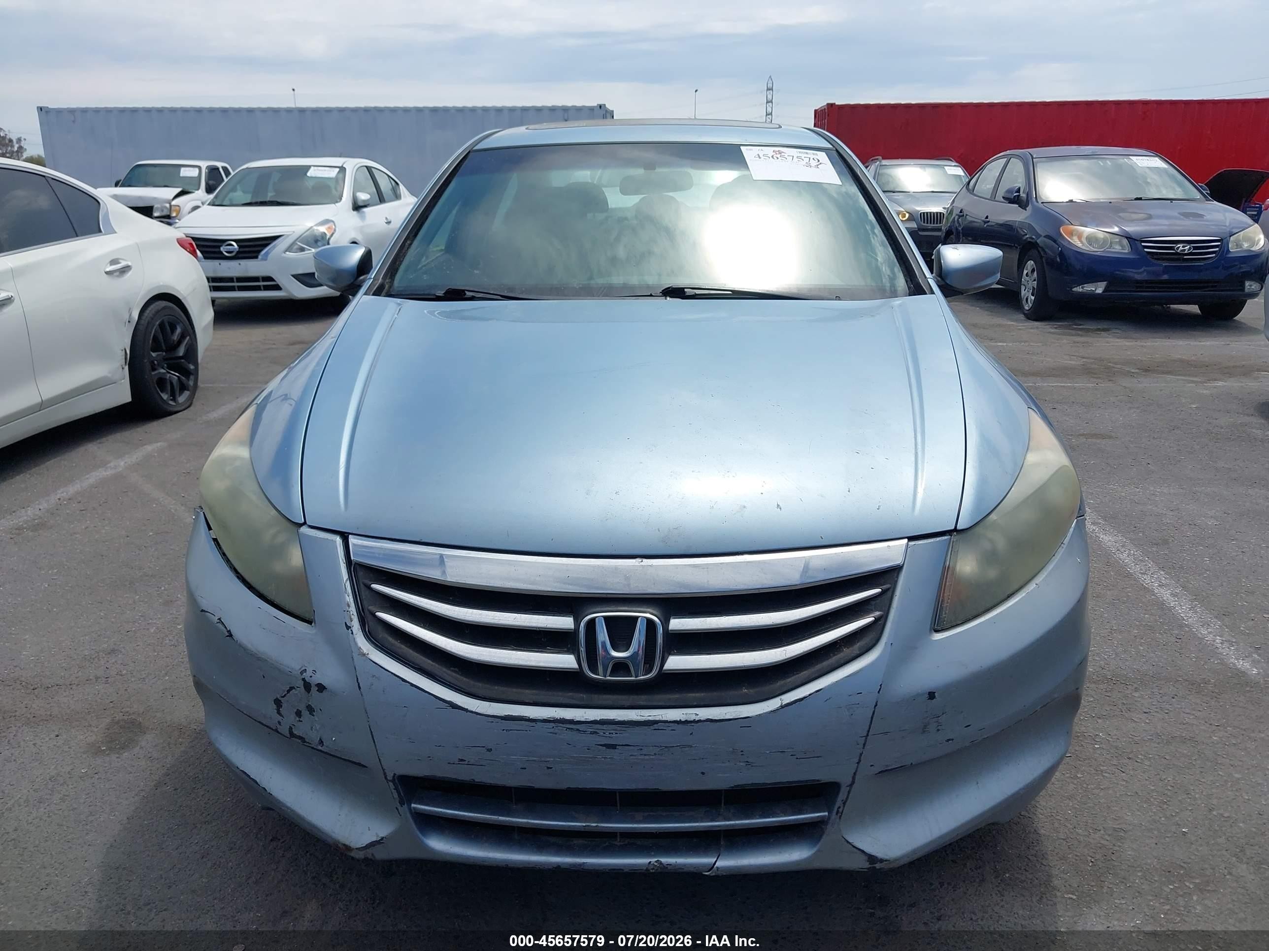 2012 Honda Accord 2.4 Ex Blue vin: 1HGCP2F74CA132851