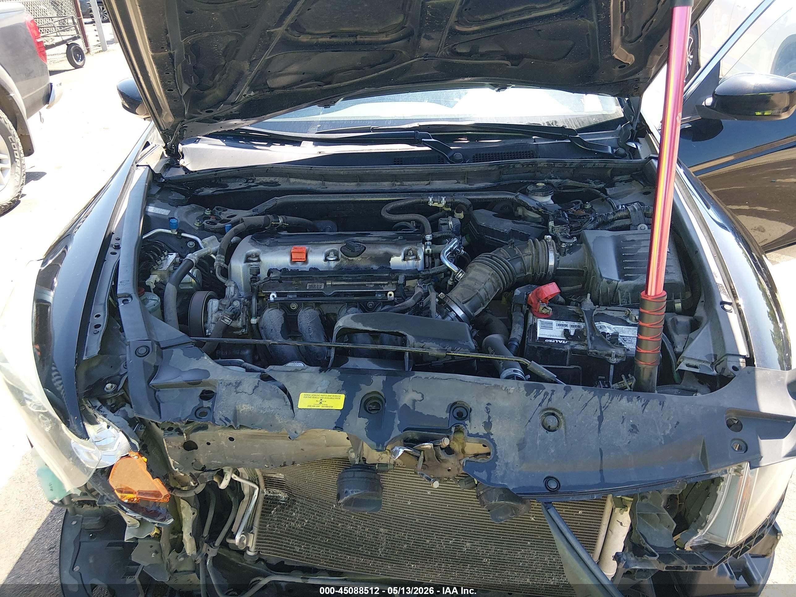 2012 Honda Accord 2.4 Ex Черный vin: 1HGCP2F74CA152341