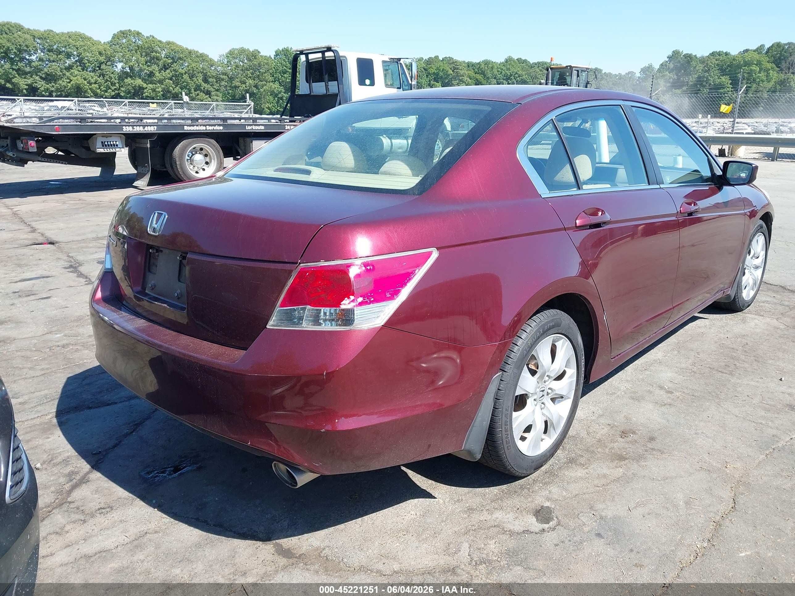 2010 Honda Accord 2.4 Ex Burgundy vin: 1HGCP2F75AA091627