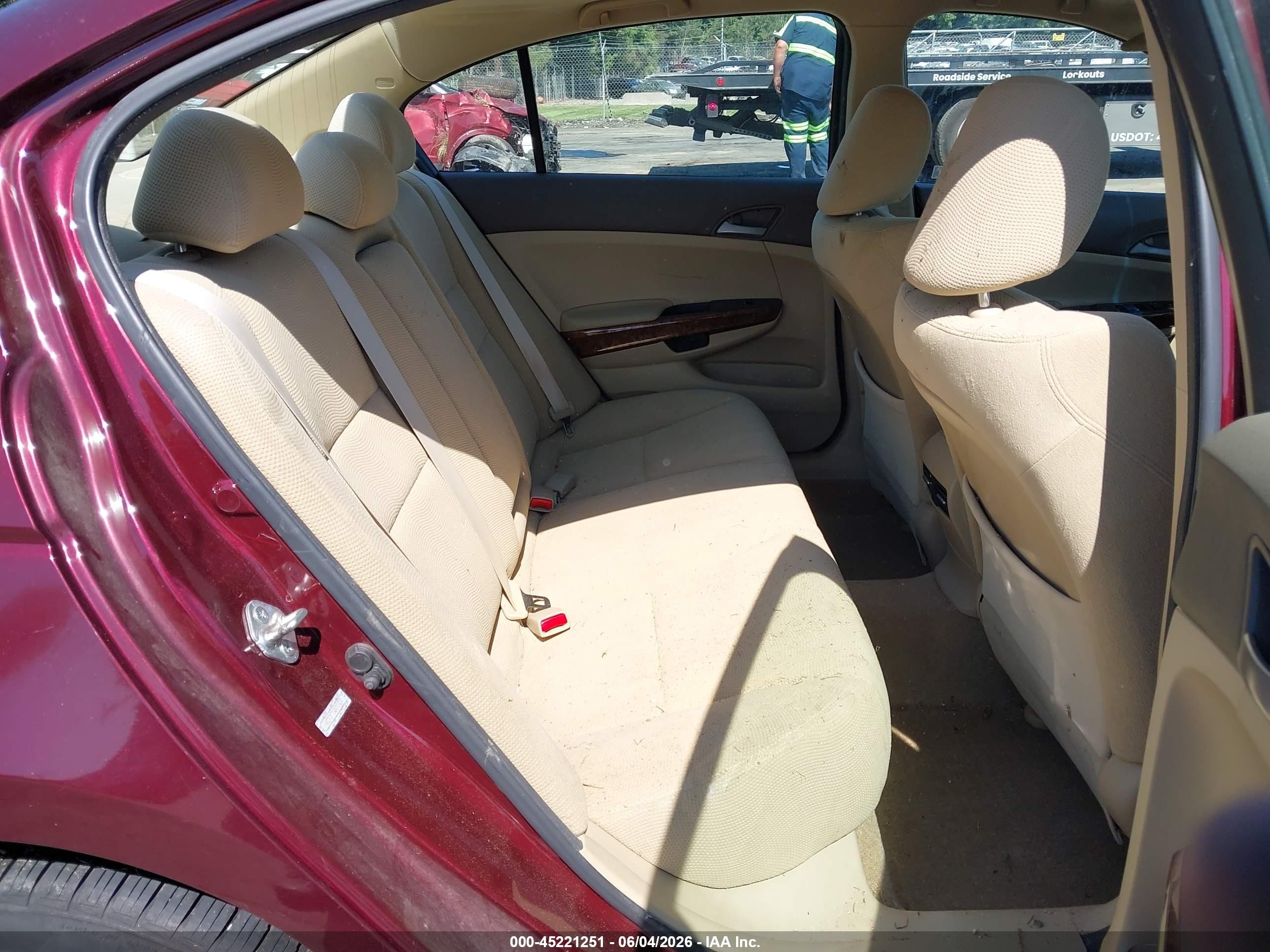 2010 Honda Accord 2.4 Ex Burgundy vin: 1HGCP2F75AA091627