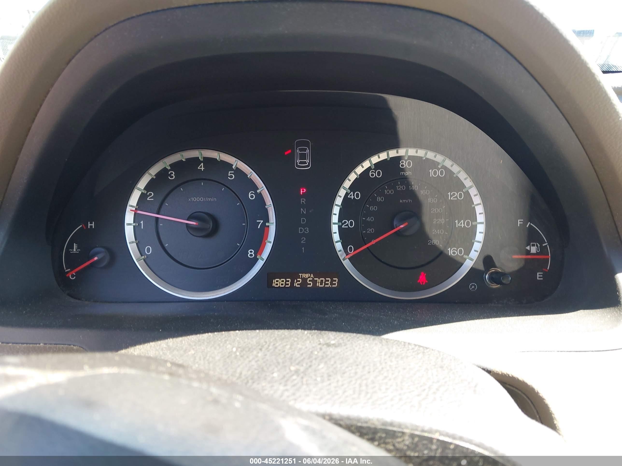 2010 Honda Accord 2.4 Ex Burgundy vin: 1HGCP2F75AA091627
