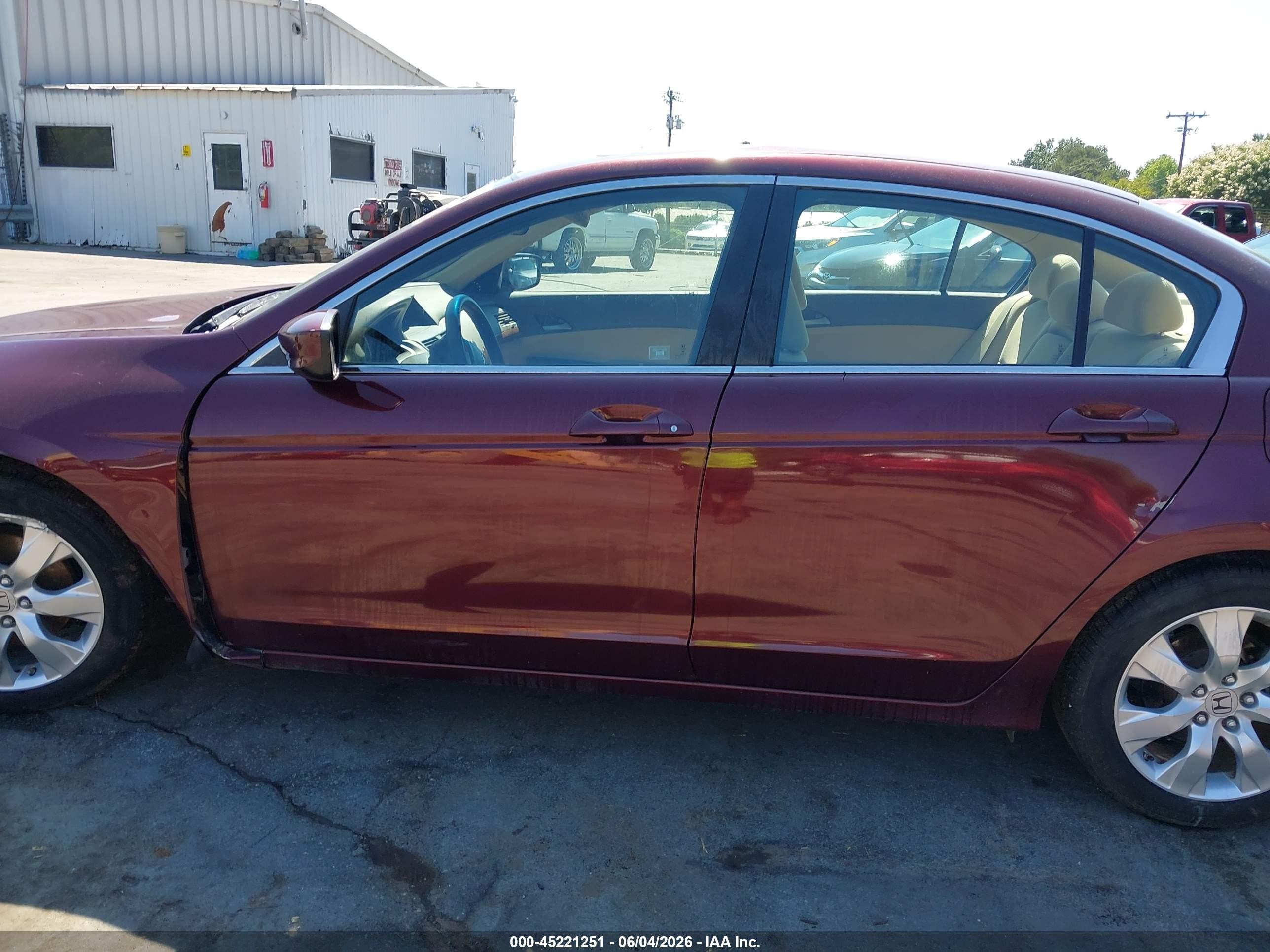 2010 Honda Accord 2.4 Ex Burgundy vin: 1HGCP2F75AA091627