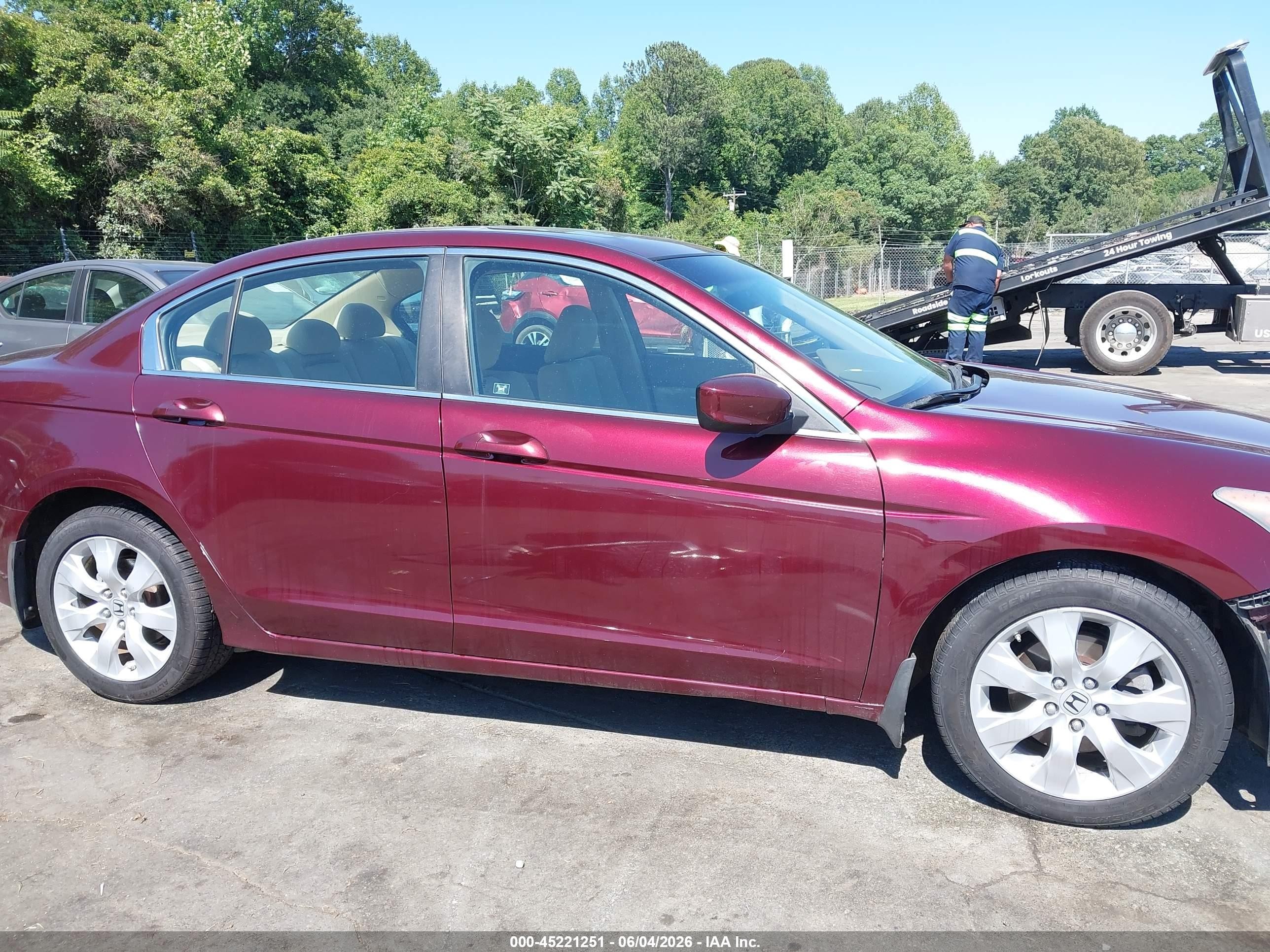 2010 Honda Accord 2.4 Ex Burgundy vin: 1HGCP2F75AA091627