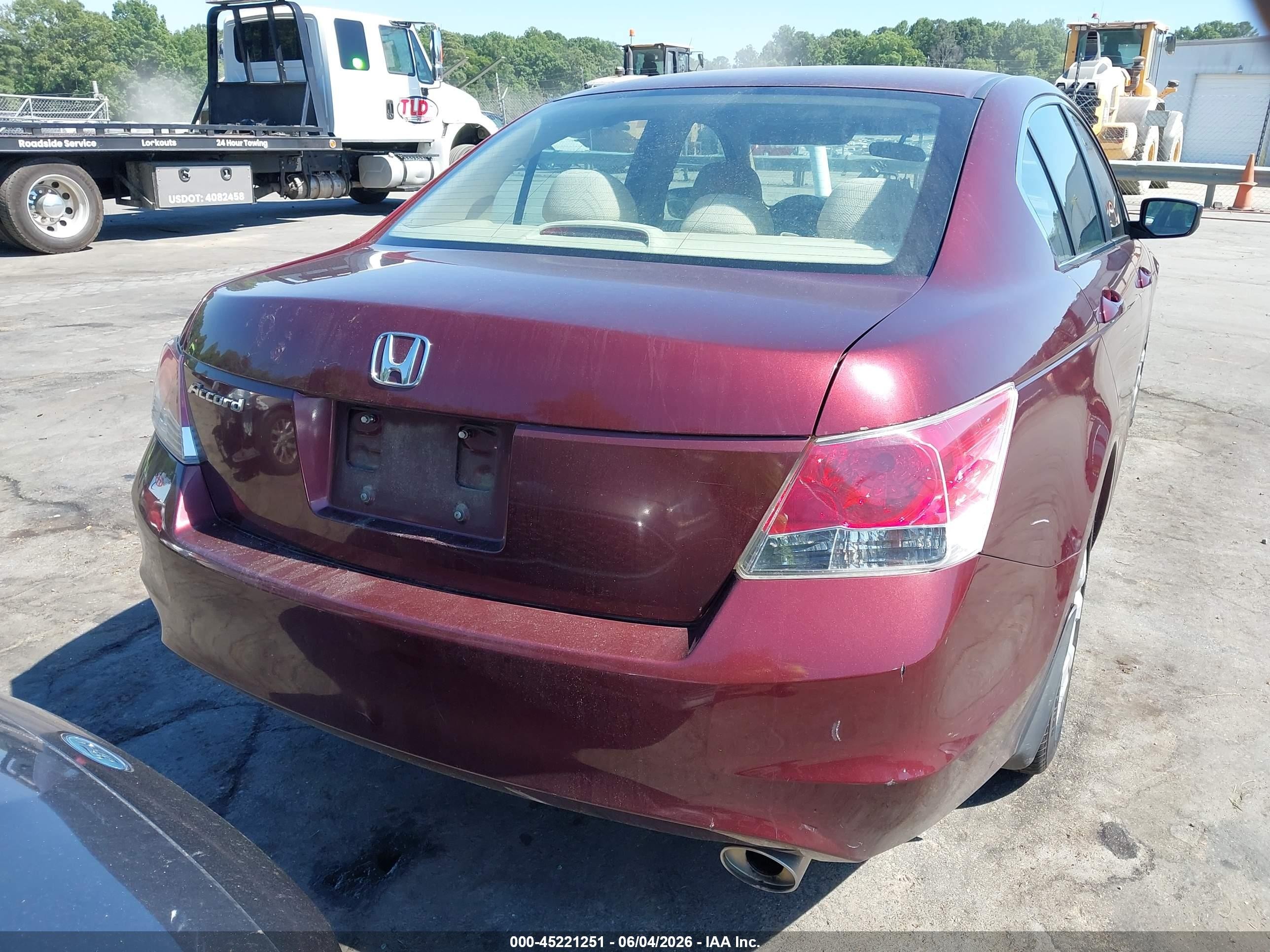 2010 Honda Accord 2.4 Ex Burgundy vin: 1HGCP2F75AA091627