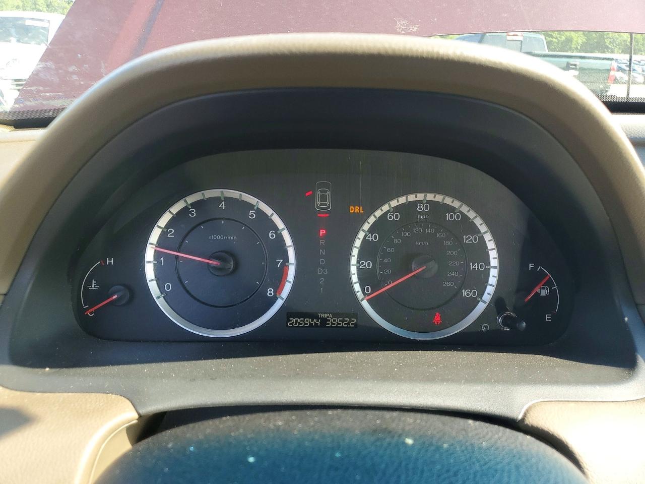 2010 Honda Accord Ex Темно-бордовый vin: 1HGCP2F75AA100908