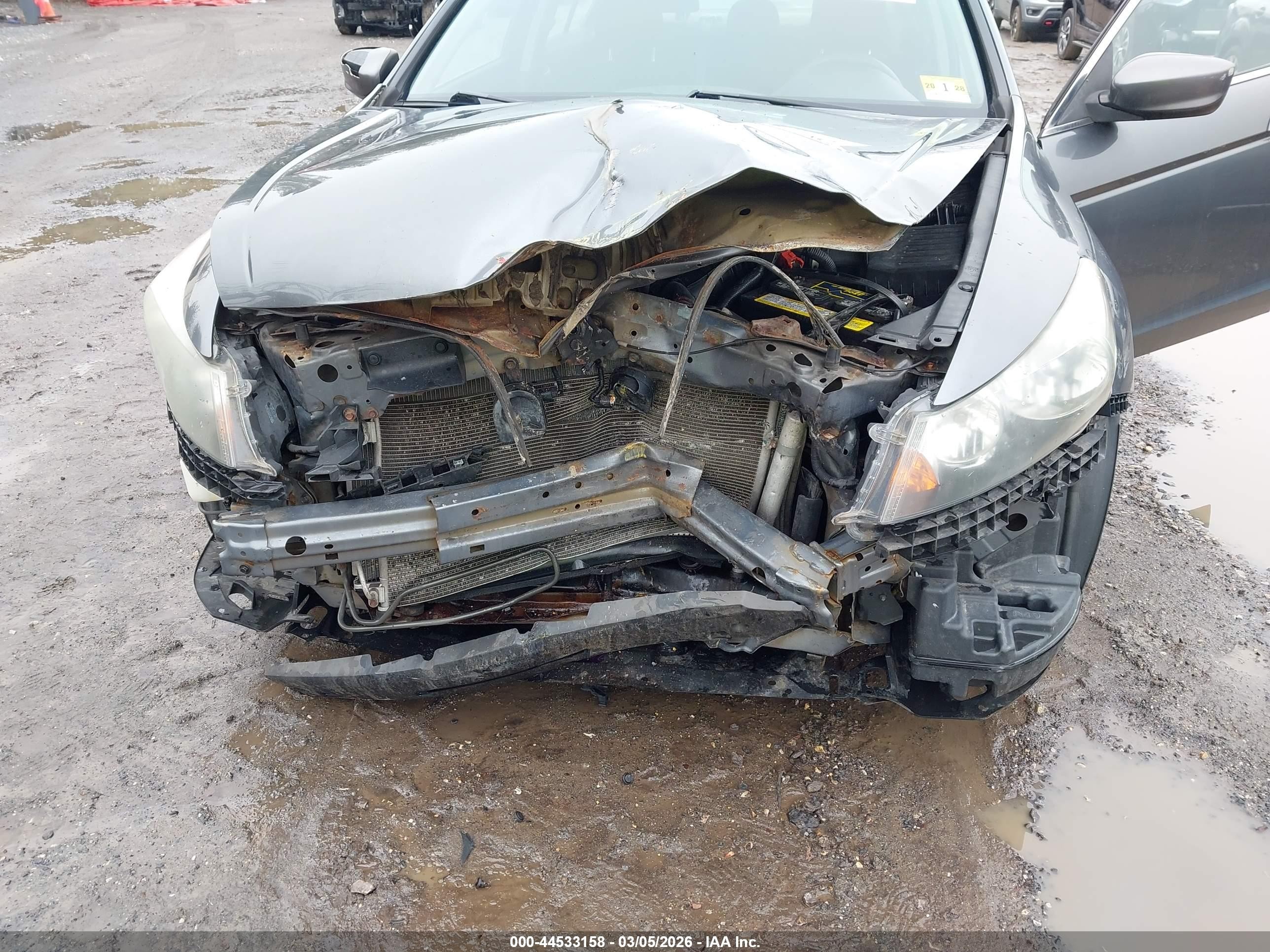 2010 Honda Accord 2.4 Ex Серый vin: 1HGCP2F75AA185314