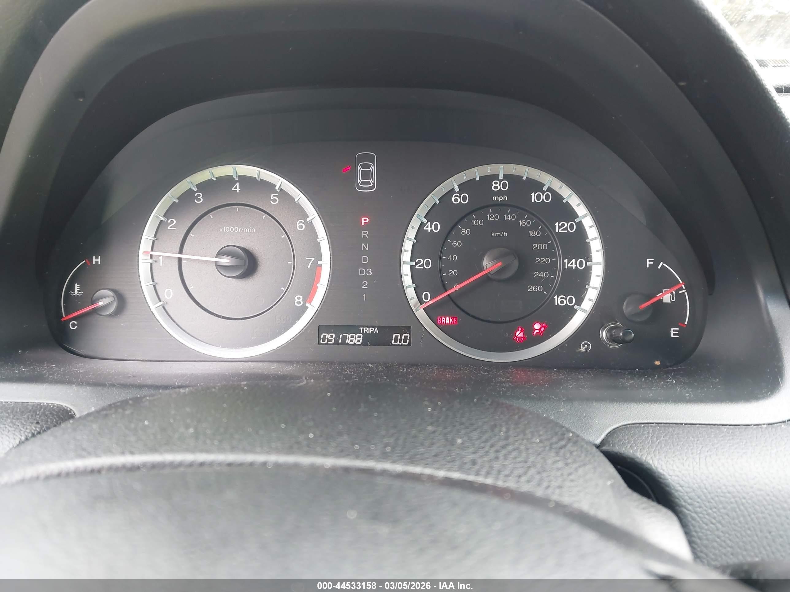 2010 Honda Accord 2.4 Ex Серый vin: 1HGCP2F75AA185314