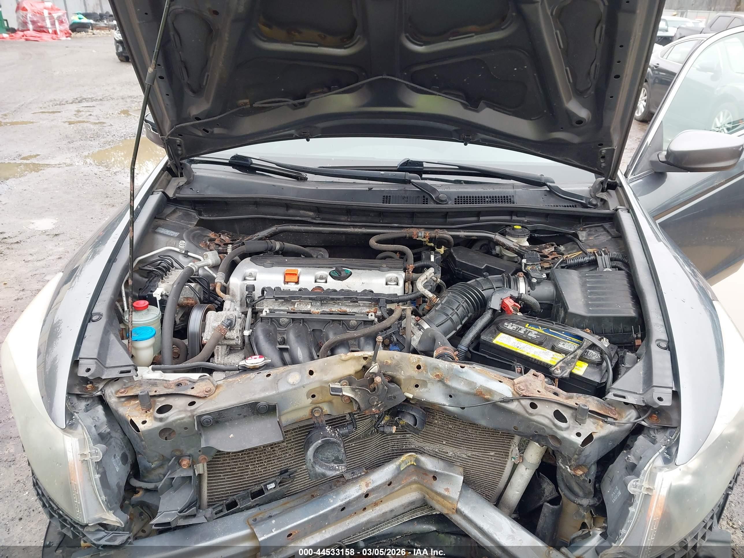 2010 Honda Accord 2.4 Ex Серый vin: 1HGCP2F75AA185314
