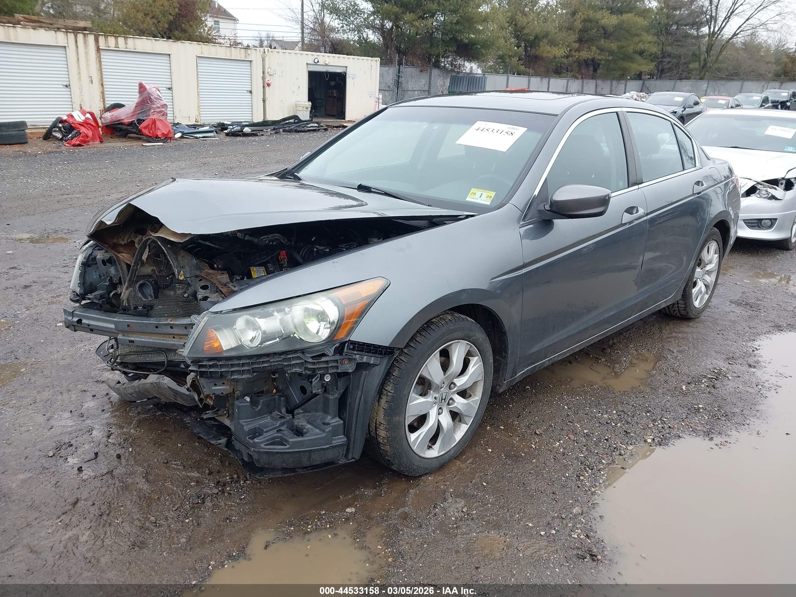 2010 Honda Accord 2.4 Ex Серый vin: 1HGCP2F75AA185314