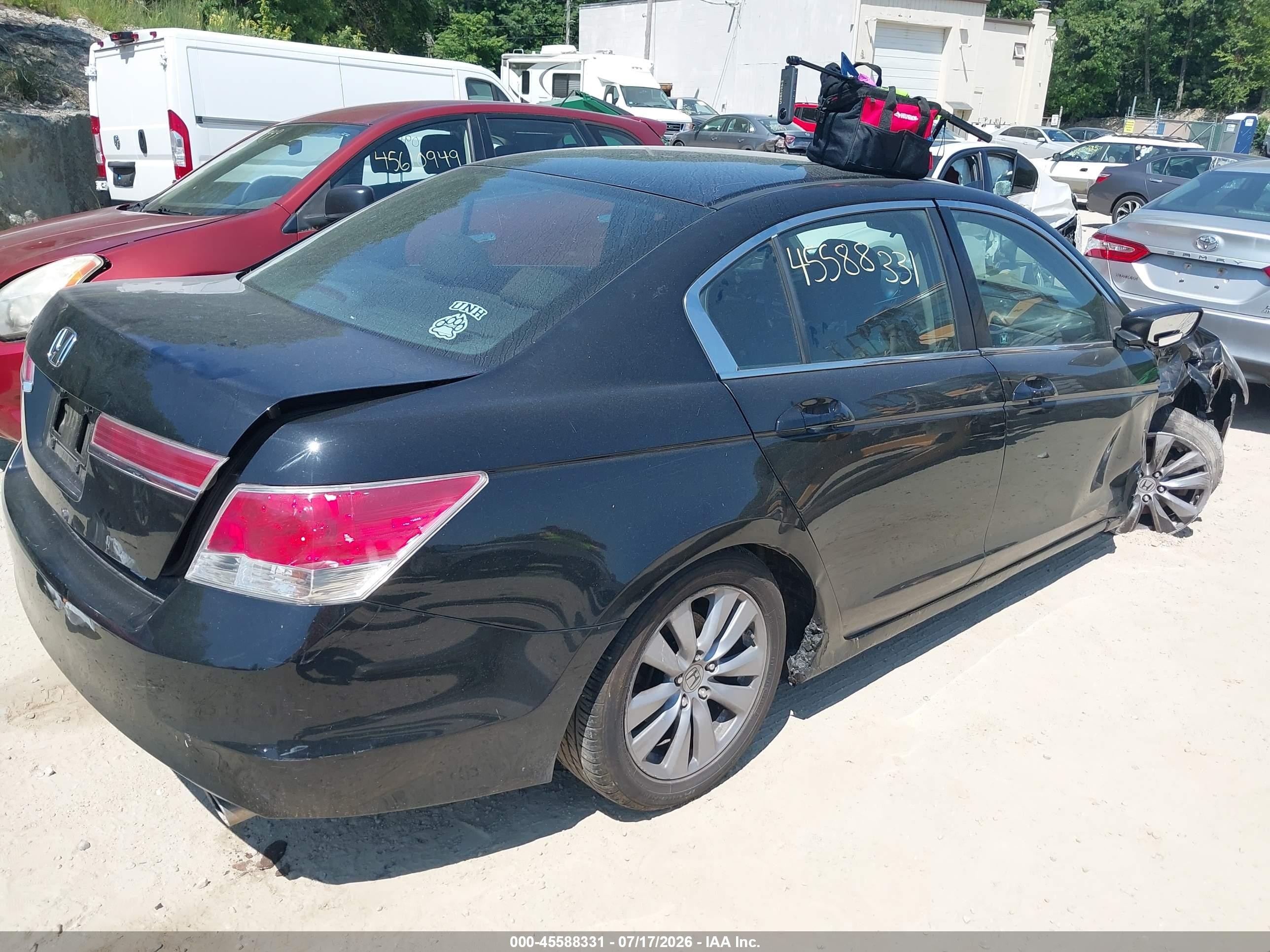 2011 Honda Accord 2.4 Ex Black vin: 1HGCP2F75BA071766