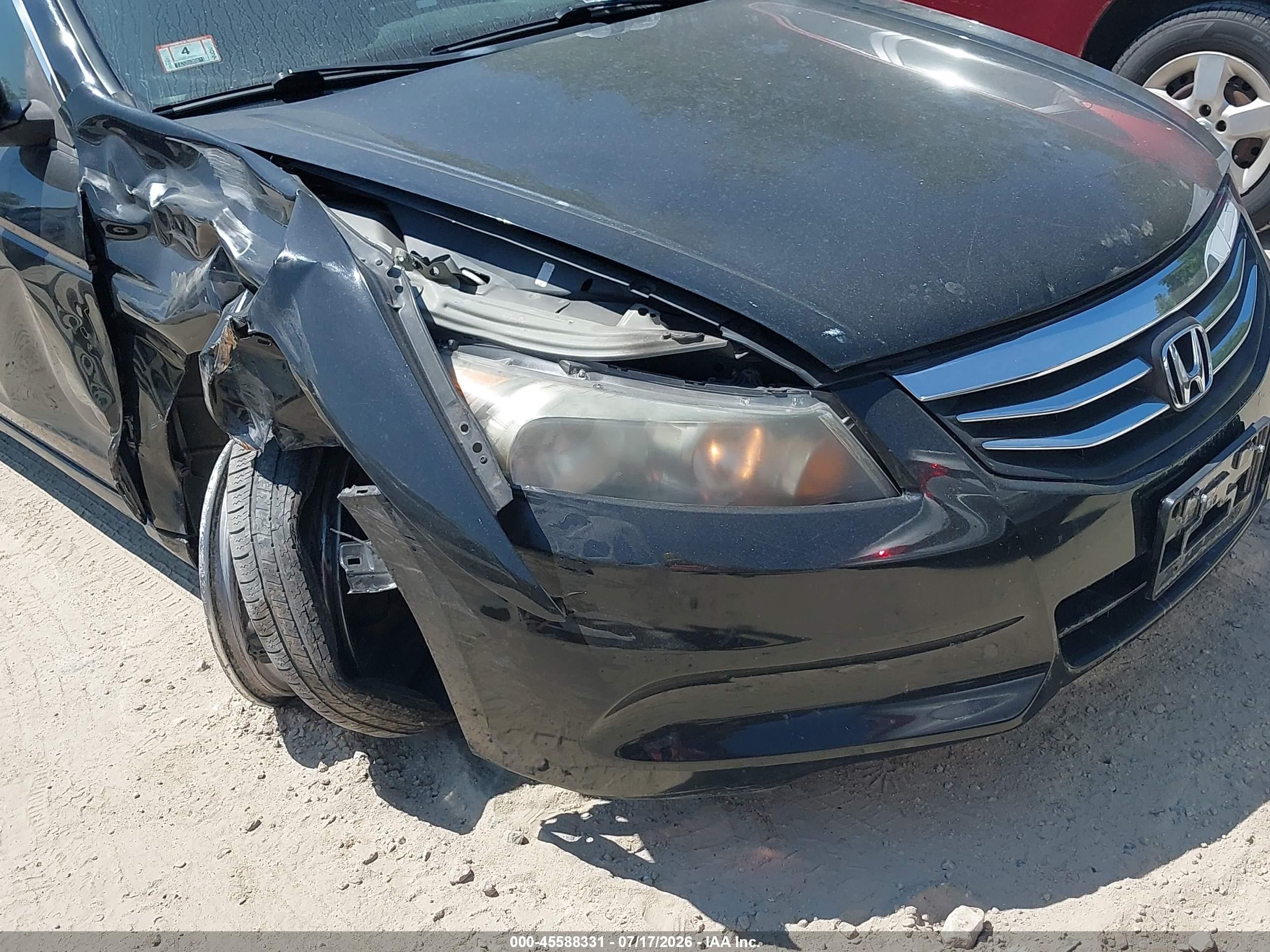 2011 Honda Accord 2.4 Ex Black vin: 1HGCP2F75BA071766