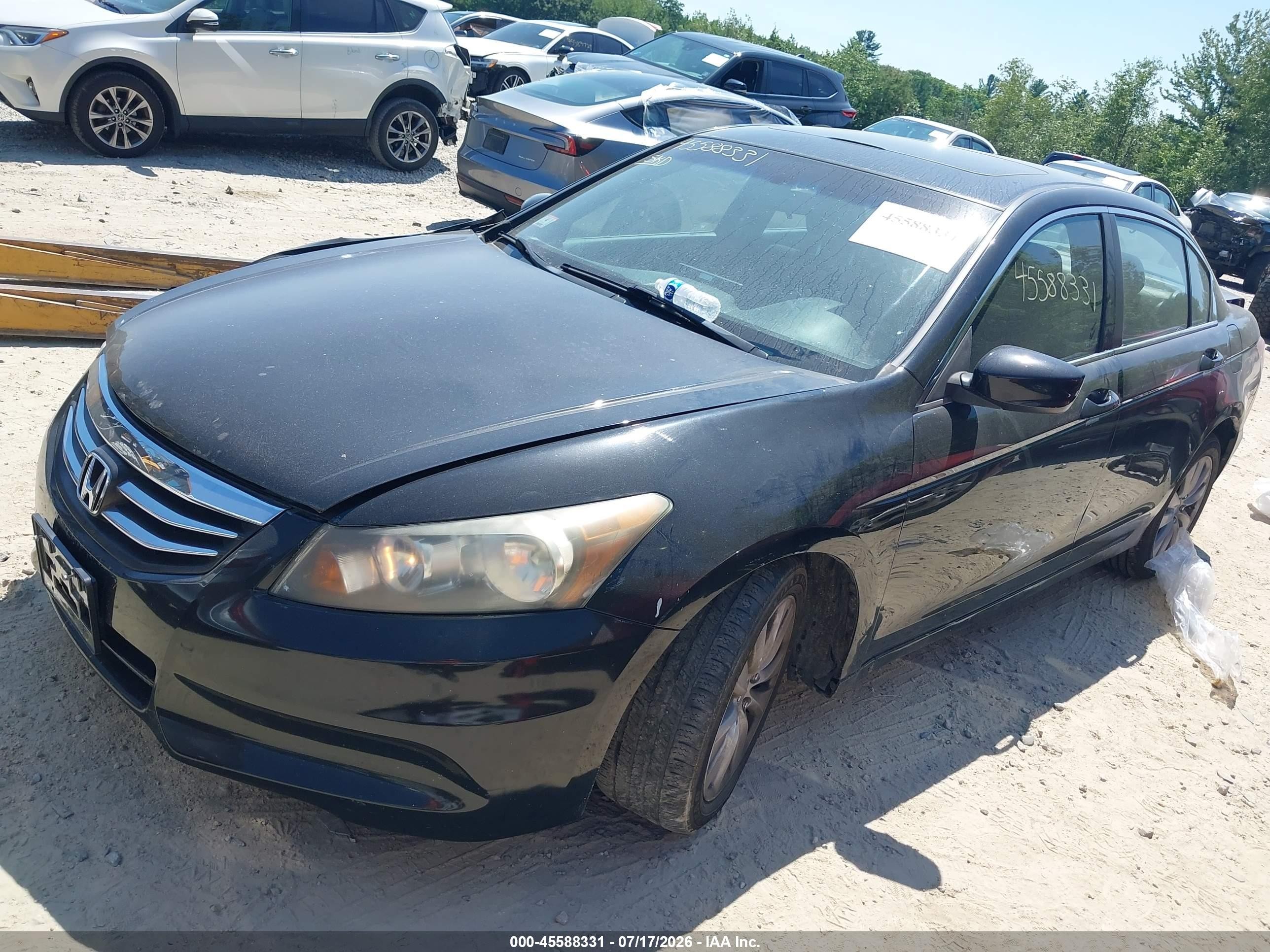 2011 Honda Accord 2.4 Ex Black vin: 1HGCP2F75BA071766