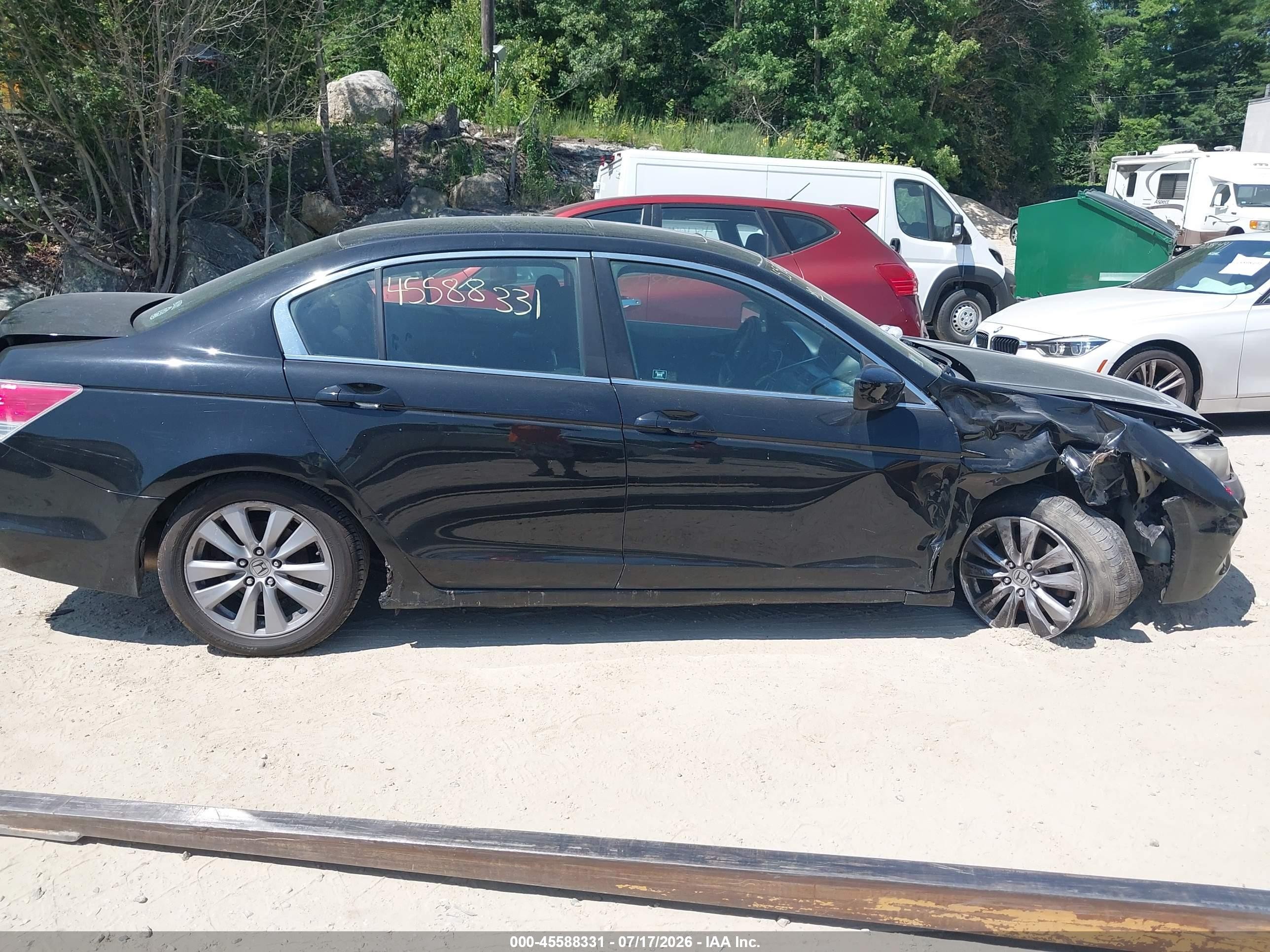 2011 Honda Accord 2.4 Ex Black vin: 1HGCP2F75BA071766