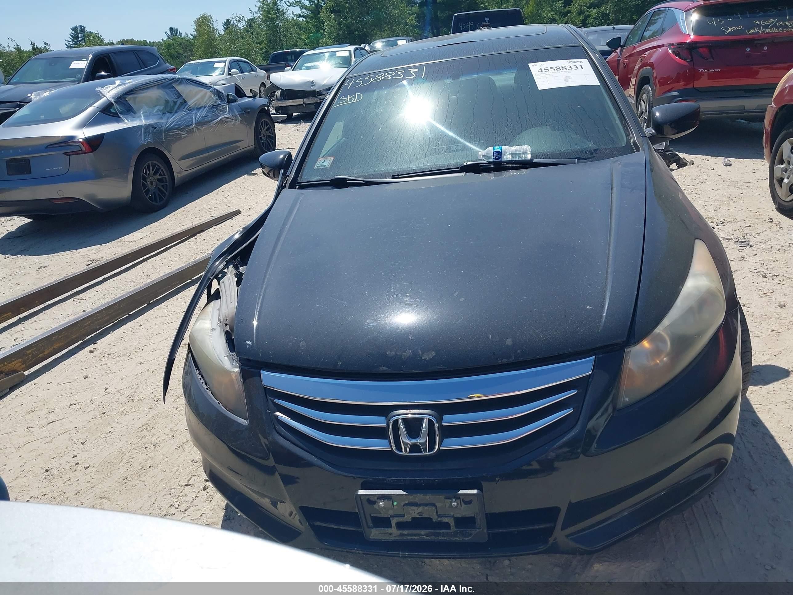 2011 Honda Accord 2.4 Ex Black vin: 1HGCP2F75BA071766