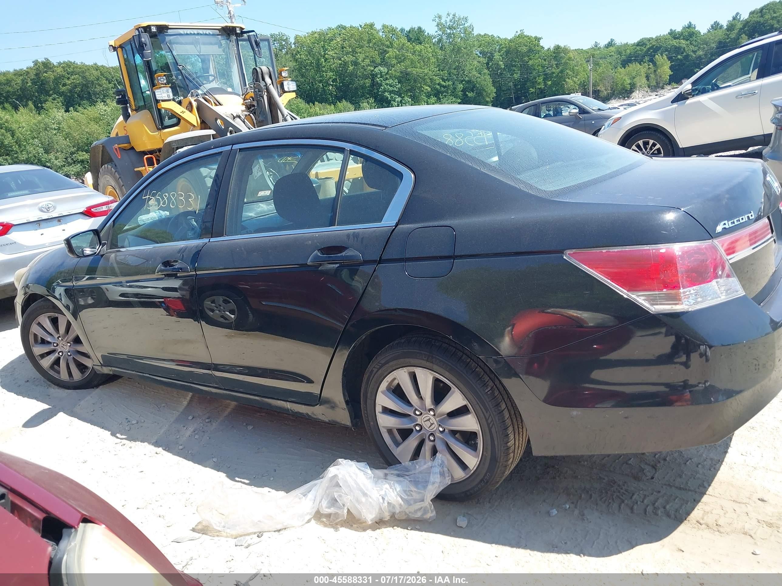 2011 Honda Accord 2.4 Ex Black vin: 1HGCP2F75BA071766