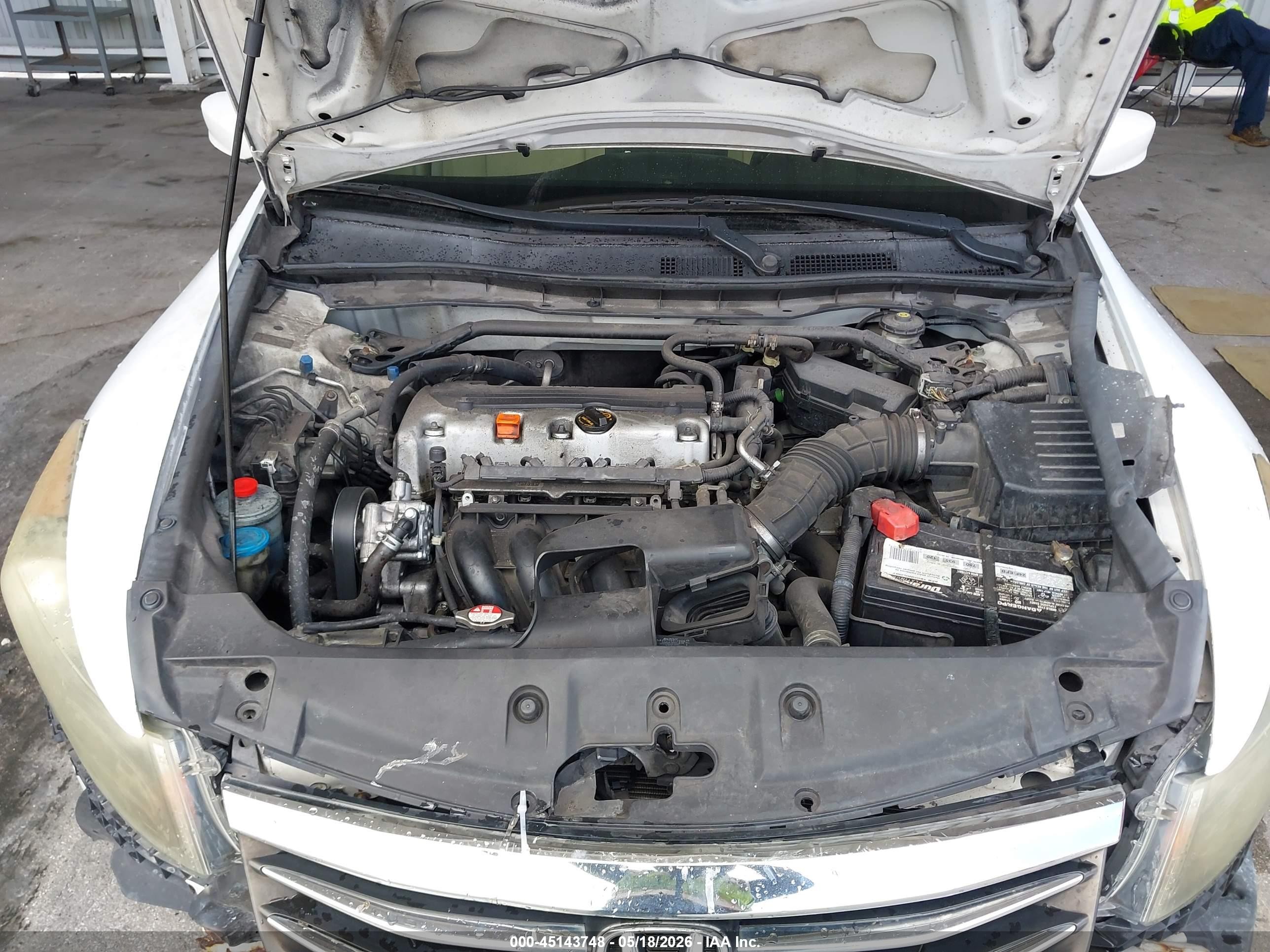 2011 Honda Accord 2.4 Ex White vin: 1HGCP2F75BA112672
