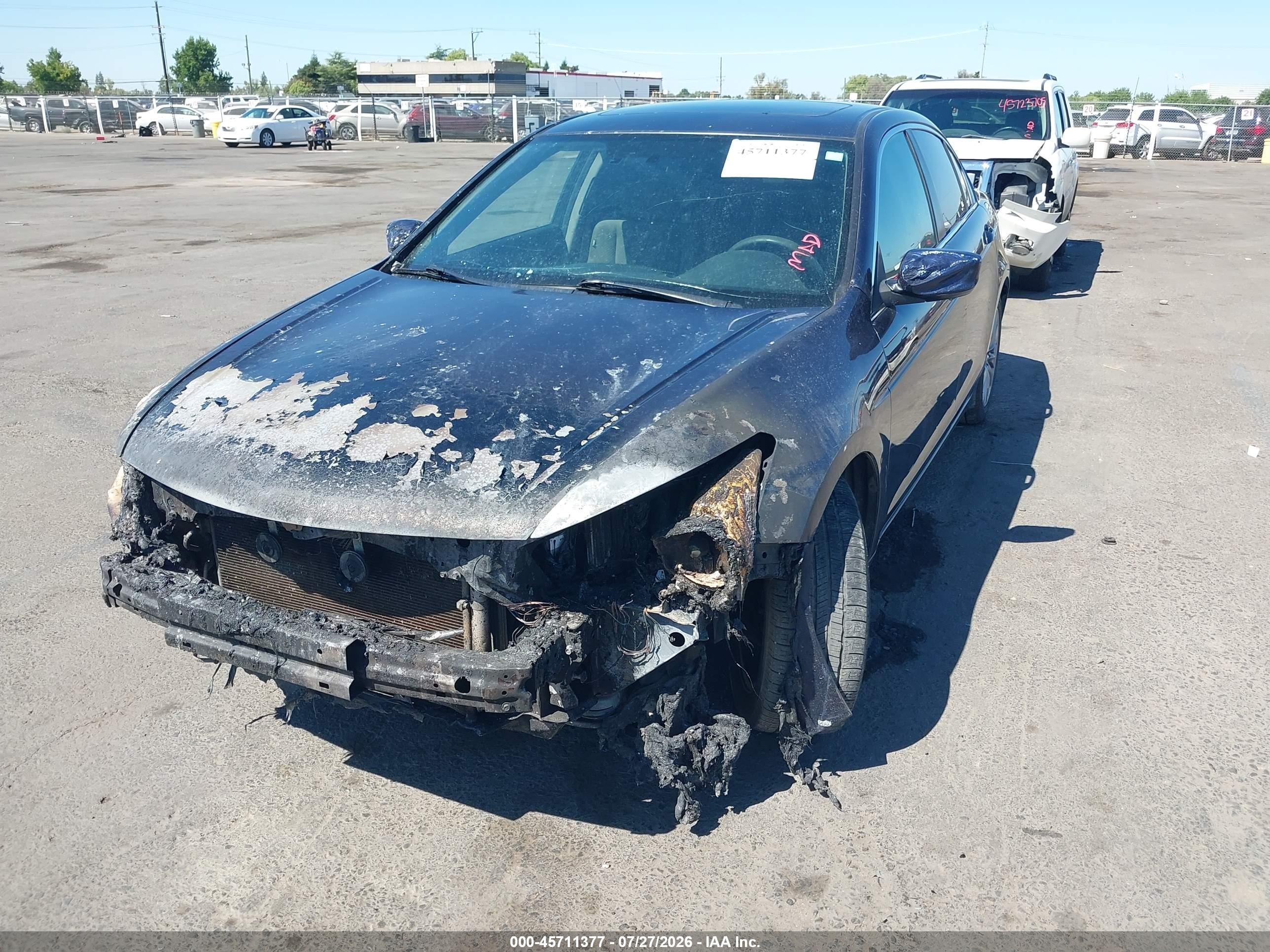 2011 Honda Accord 2.4 Ex Dark Blue vin: 1HGCP2F75BA136843