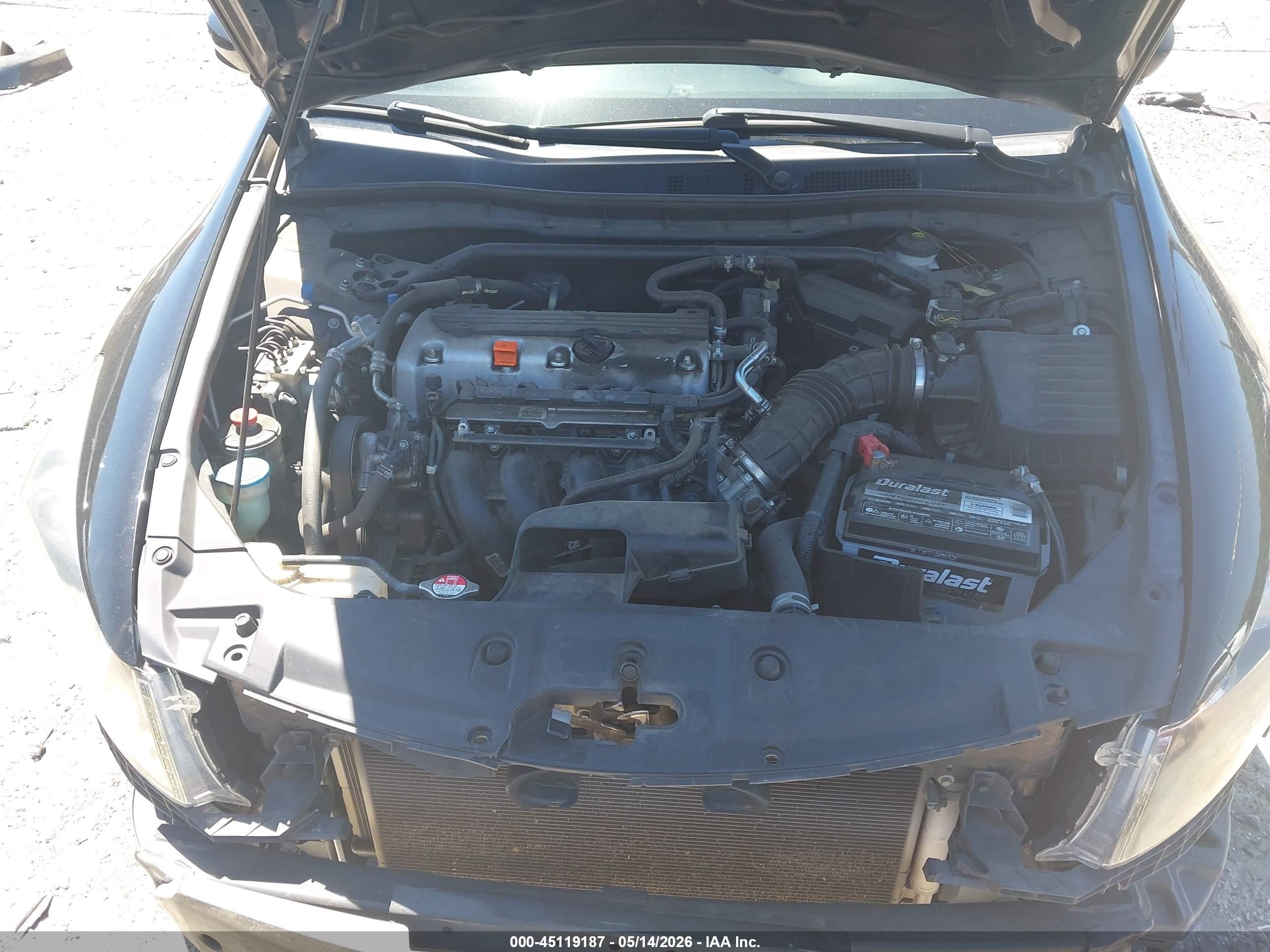 2012 Honda Accord 2.4 Ex Black vin: 1HGCP2F75CA014226