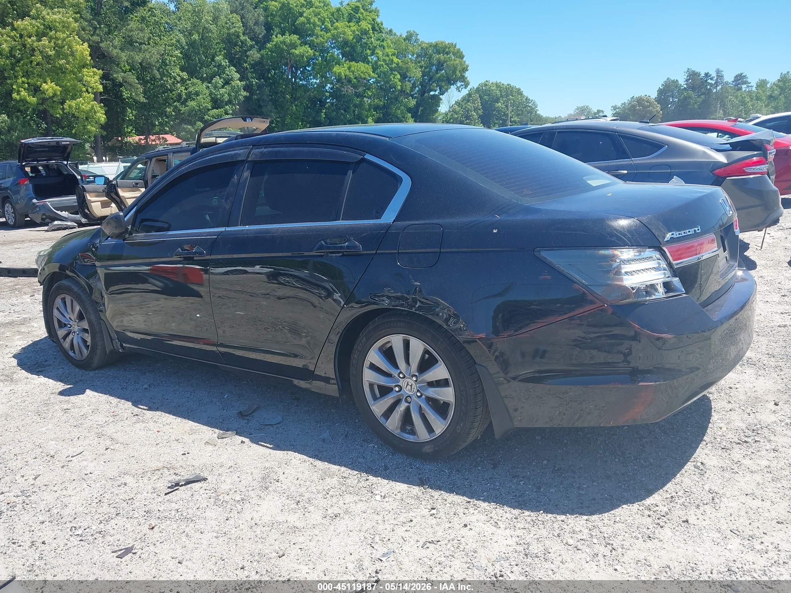 2012 Honda Accord 2.4 Ex Black vin: 1HGCP2F75CA014226