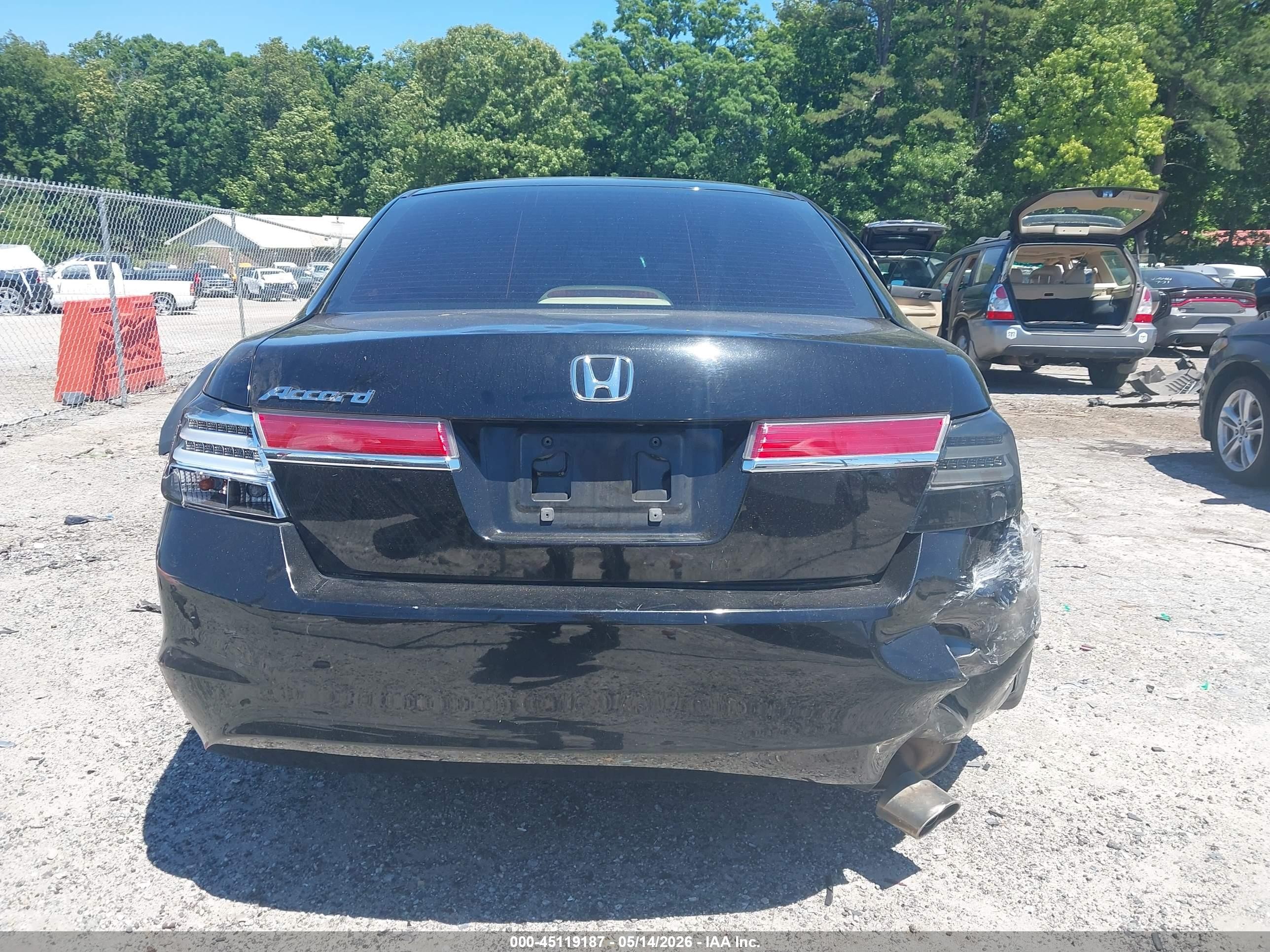 2012 Honda Accord 2.4 Ex Black vin: 1HGCP2F75CA014226
