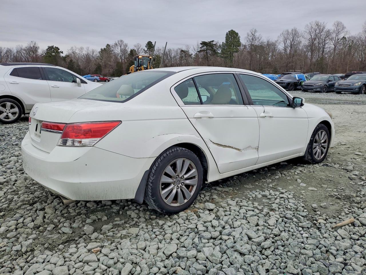2012 Honda Accord Ex White vin: 1HGCP2F75CA026425