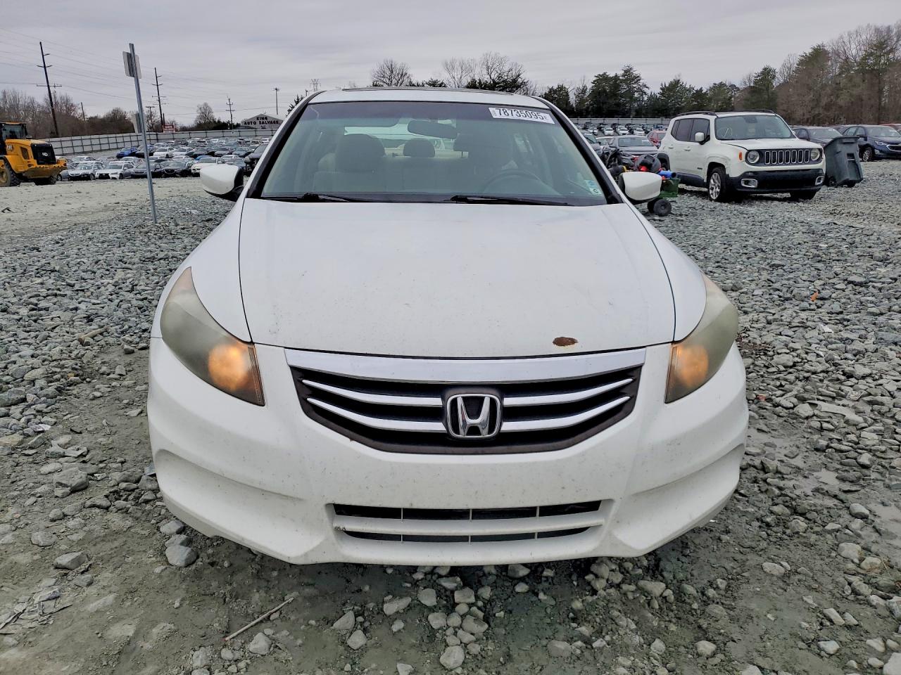 2012 Honda Accord Ex White vin: 1HGCP2F75CA026425