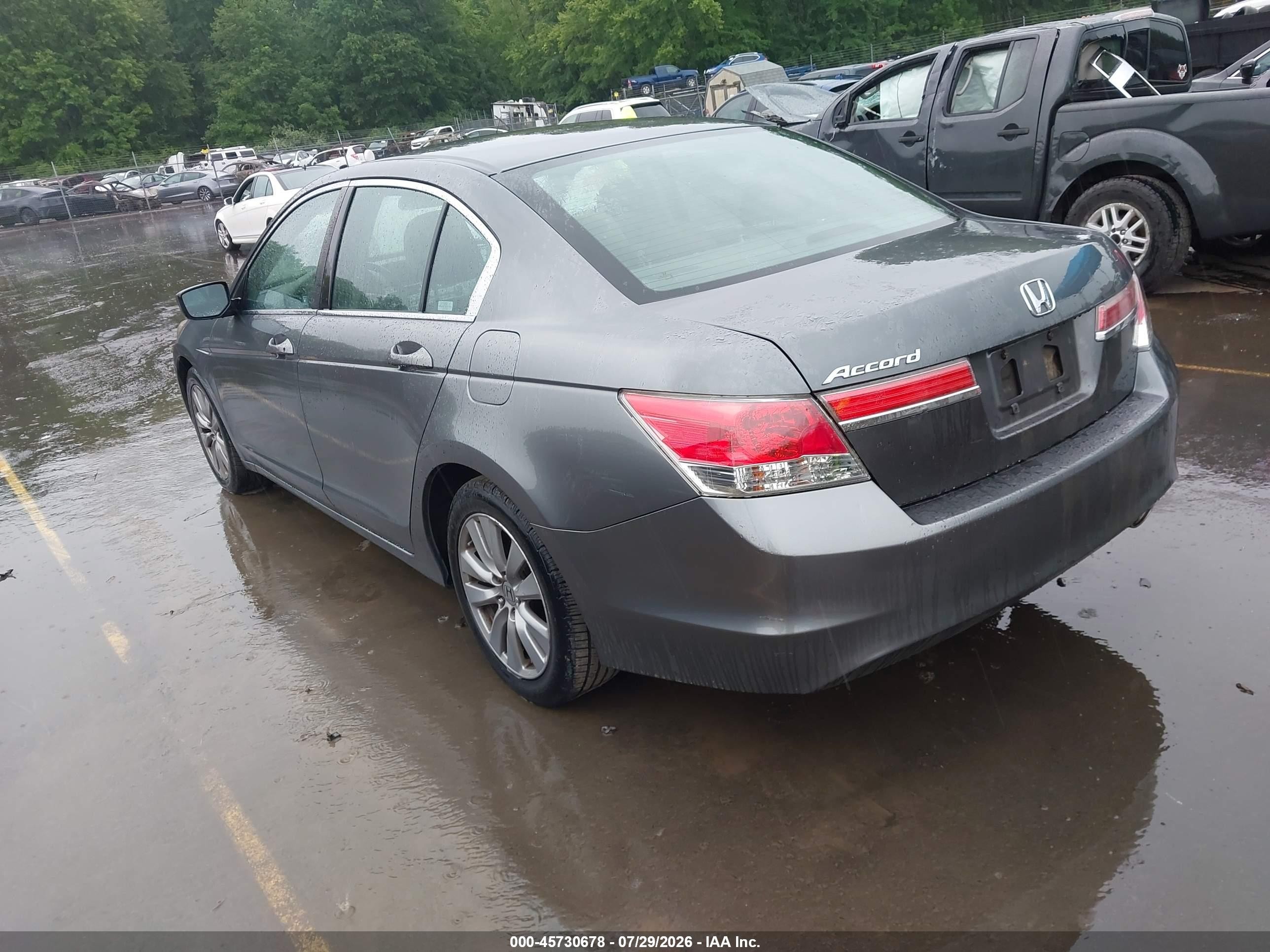 2012 Honda Accord 2.4 Ex Gray vin: 1HGCP2F75CA068397
