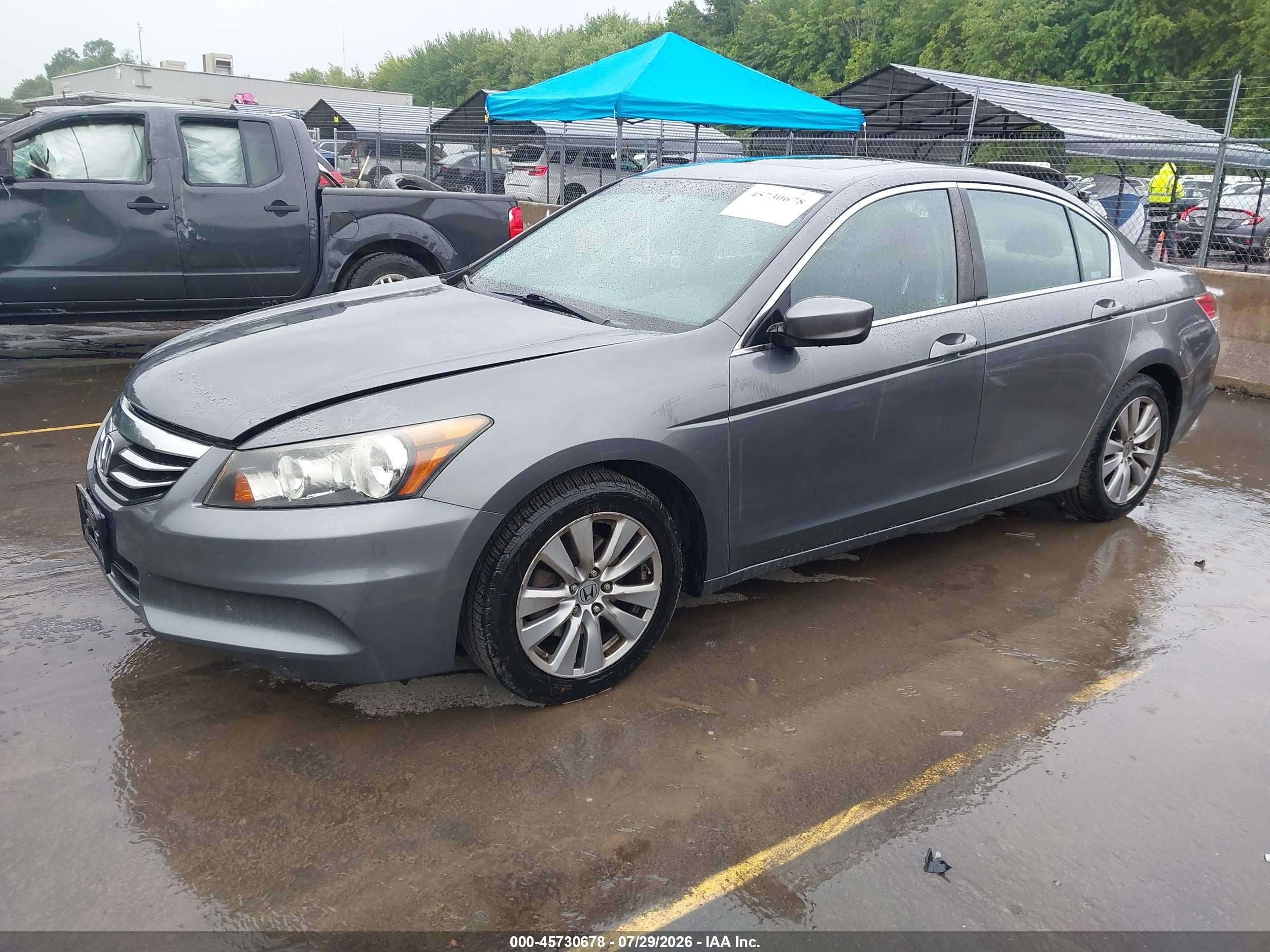 2012 Honda Accord 2.4 Ex Gray vin: 1HGCP2F75CA068397
