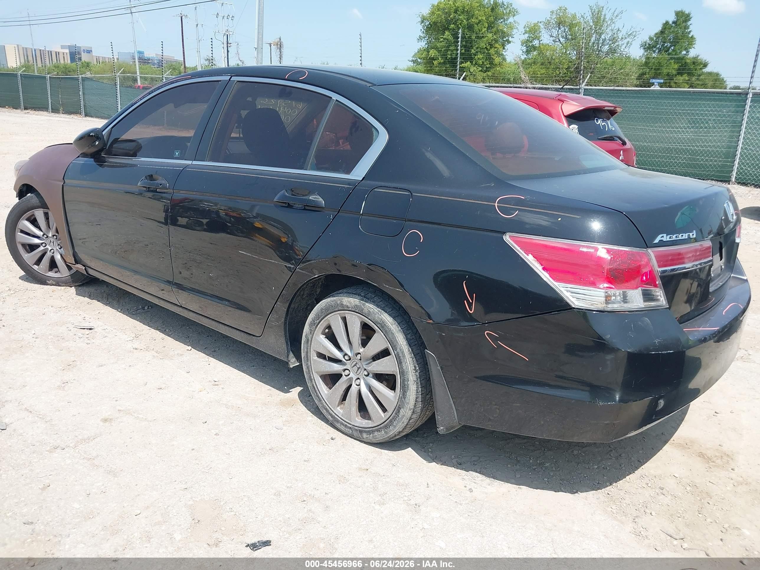 2012 Honda Accord 2.4 Ex Black vin: 1HGCP2F75CA069677