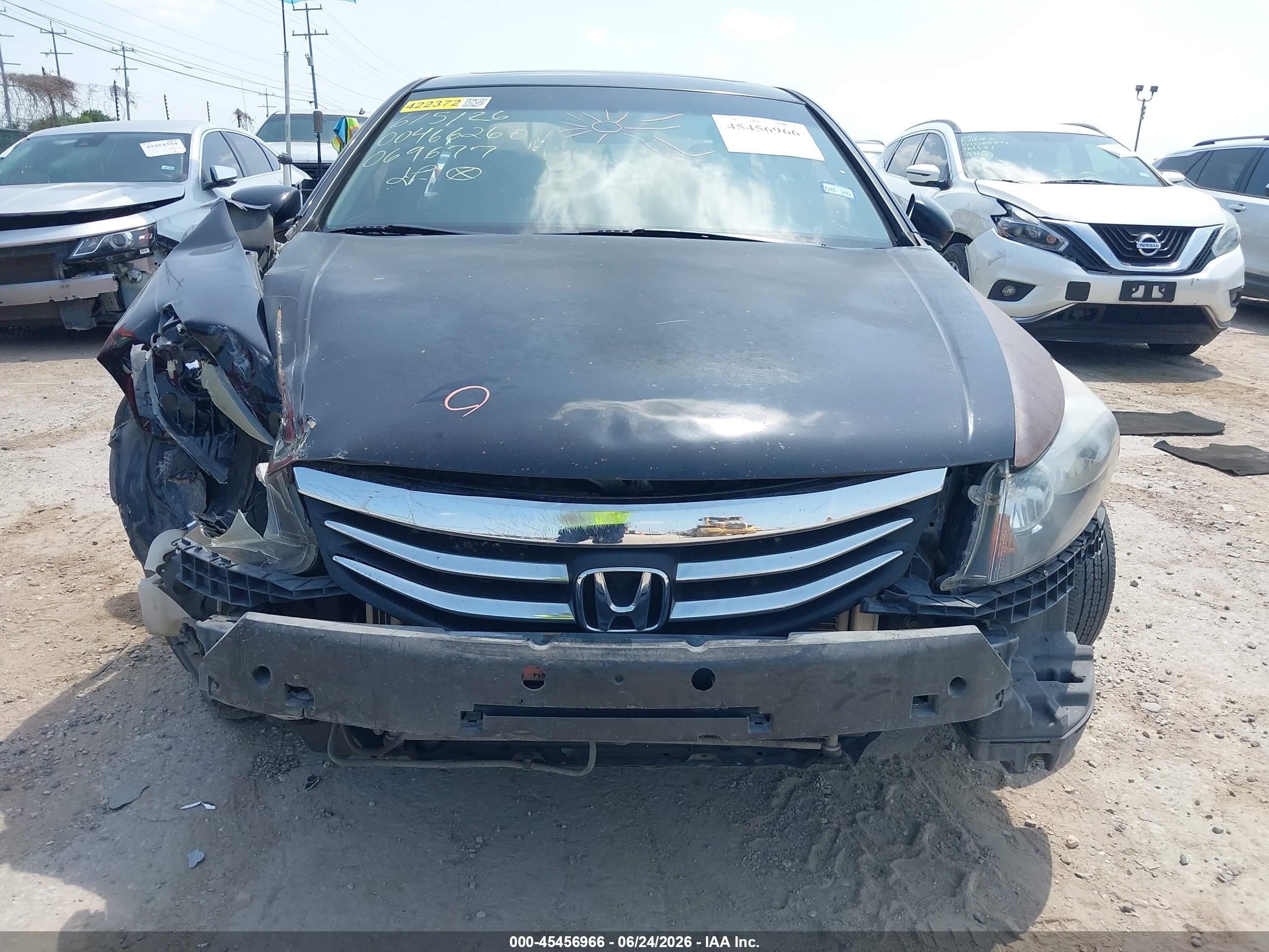 2012 Honda Accord 2.4 Ex Black vin: 1HGCP2F75CA069677