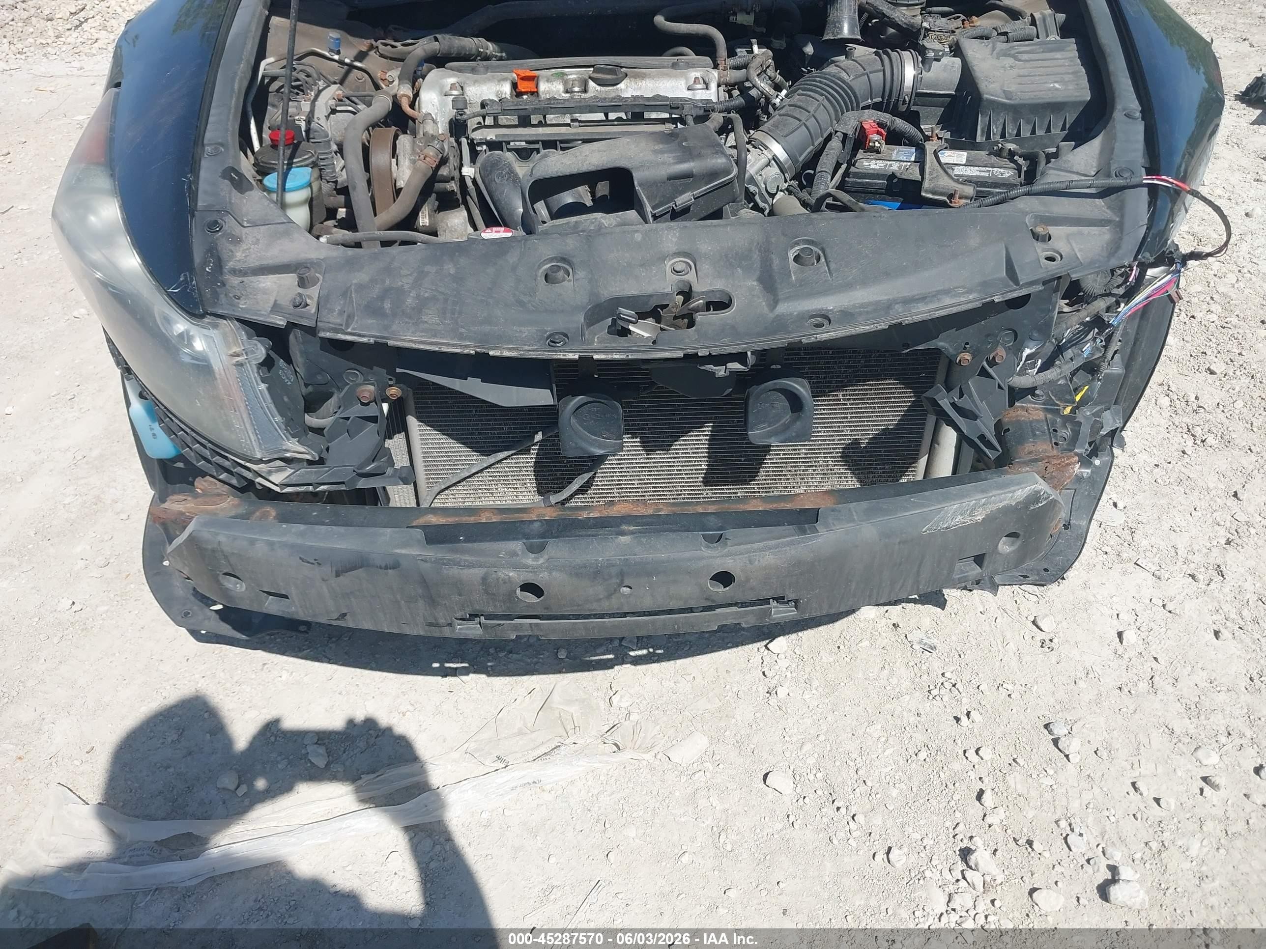 2012 Honda Accord 2.4 Ex Черный vin: 1HGCP2F75CA094238