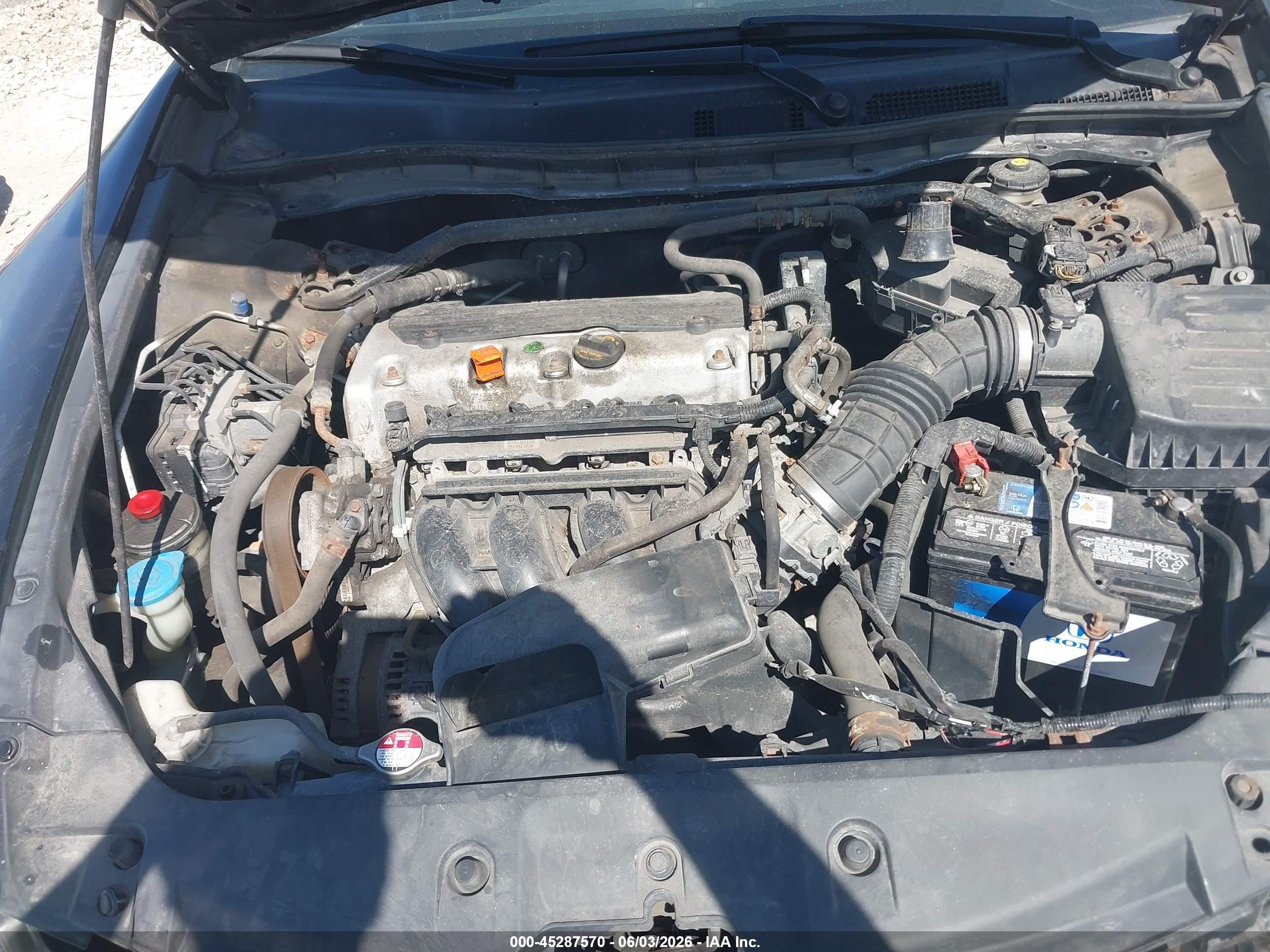 2012 Honda Accord 2.4 Ex Черный vin: 1HGCP2F75CA094238