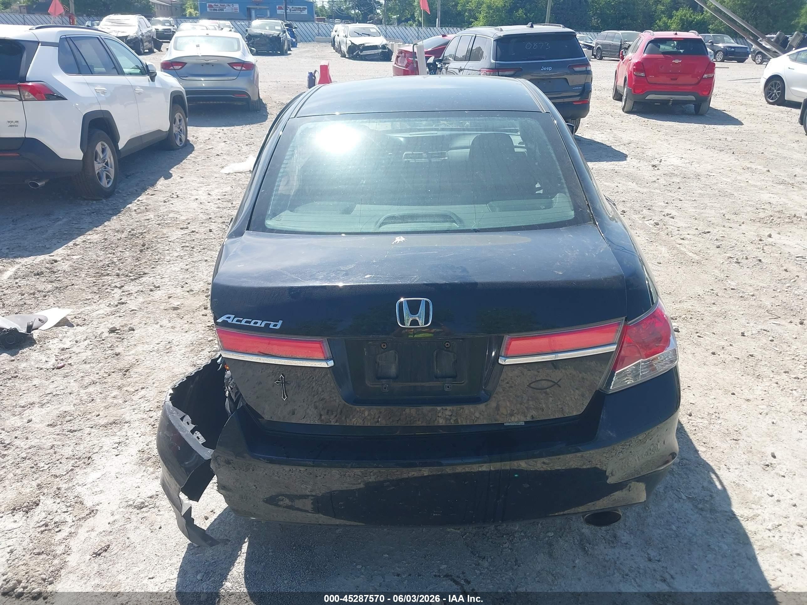 2012 Honda Accord 2.4 Ex Черный vin: 1HGCP2F75CA094238