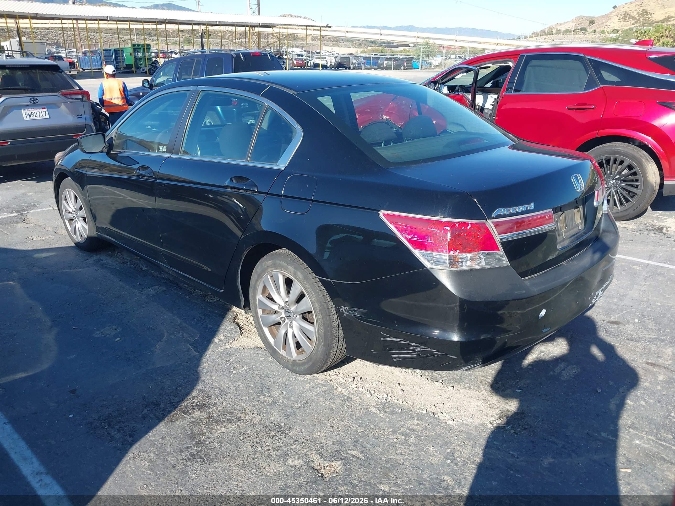 2012 Honda Accord 2.4 Ex Black vin: 1HGCP2F75CA190905