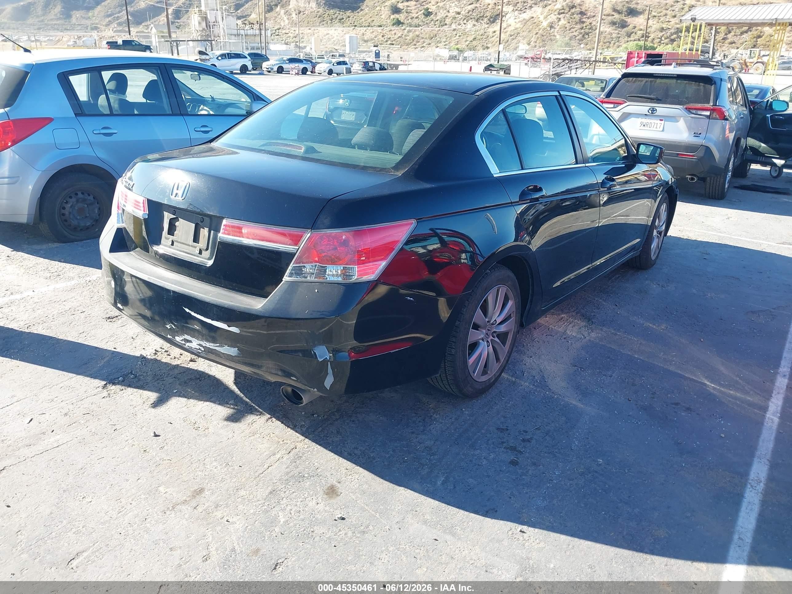 2012 Honda Accord 2.4 Ex Black vin: 1HGCP2F75CA190905