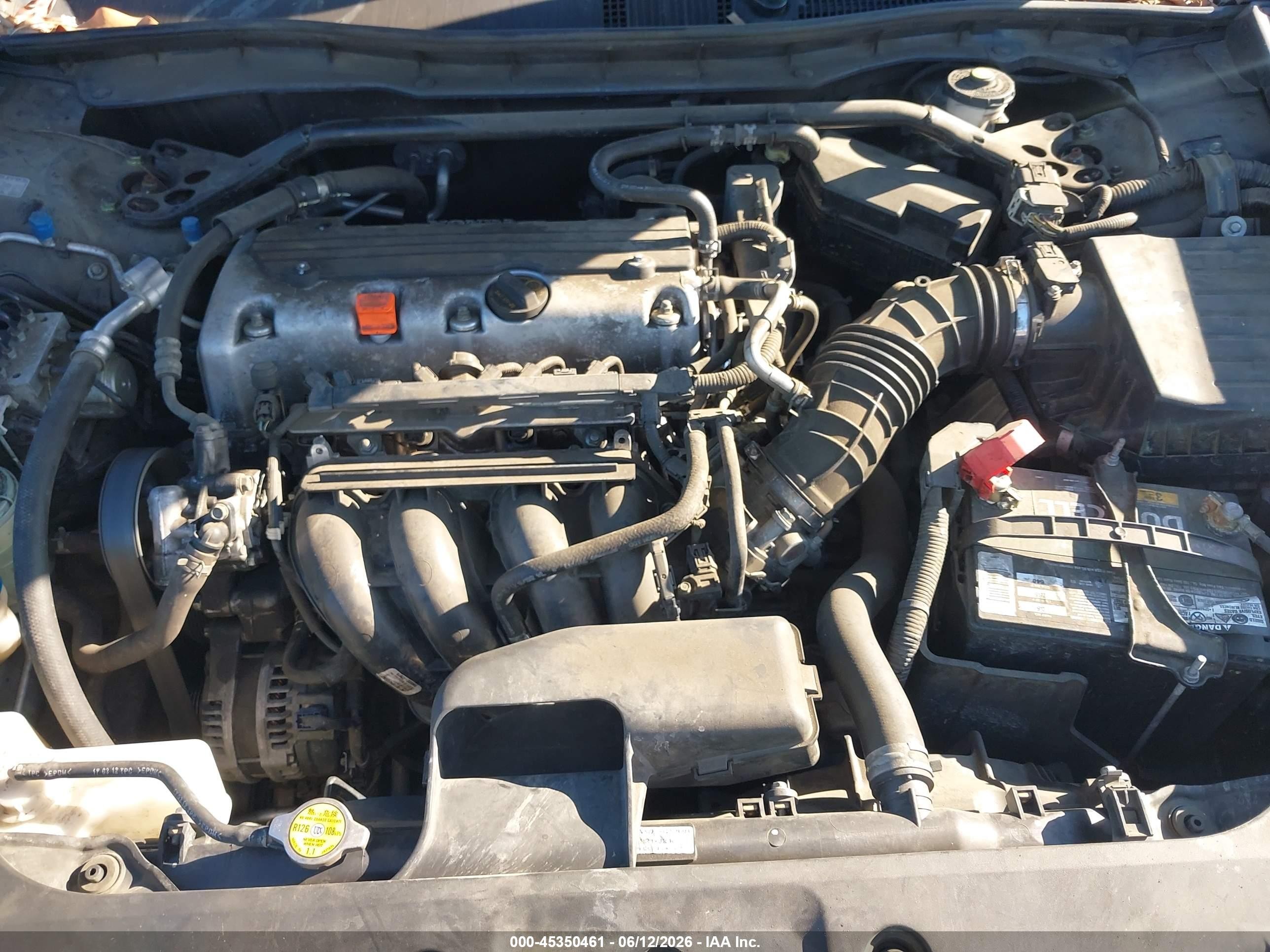 2012 Honda Accord 2.4 Ex Black vin: 1HGCP2F75CA190905