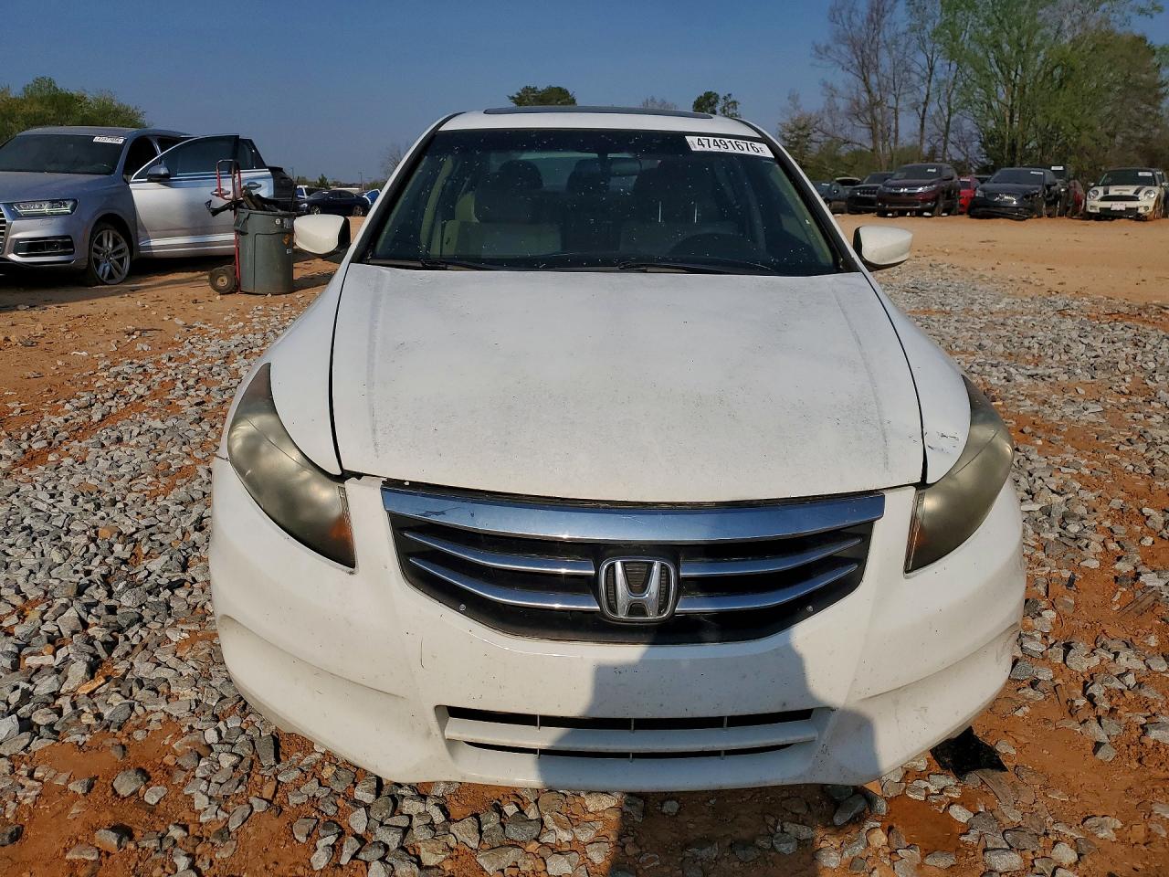 2012 Honda Accord Ex White vin: 1HGCP2F75CA200235