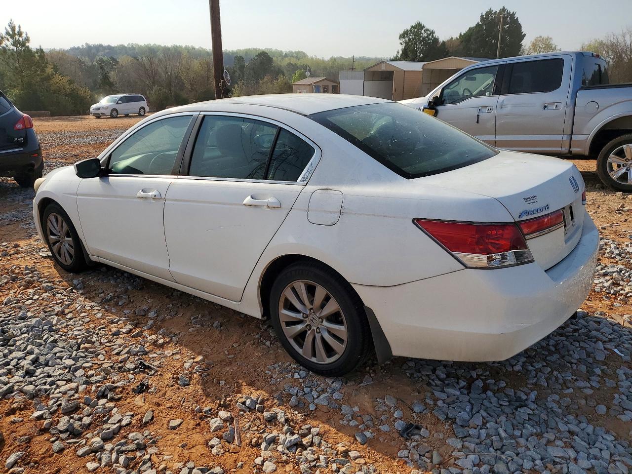 2012 Honda Accord Ex White vin: 1HGCP2F75CA200235