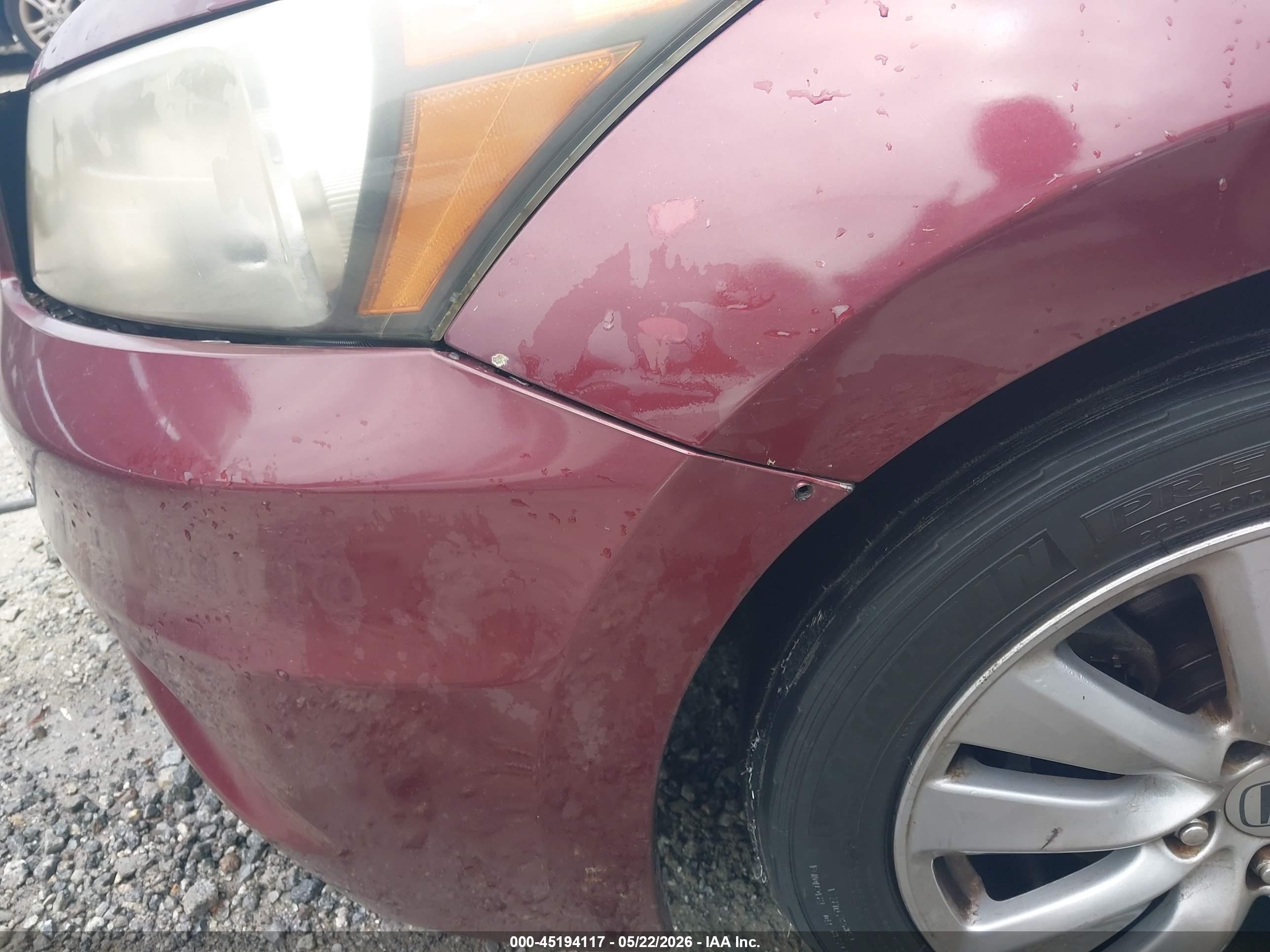 2012 Honda Accord 2.4 Ex Maroon vin: 1HGCP2F75CA213177