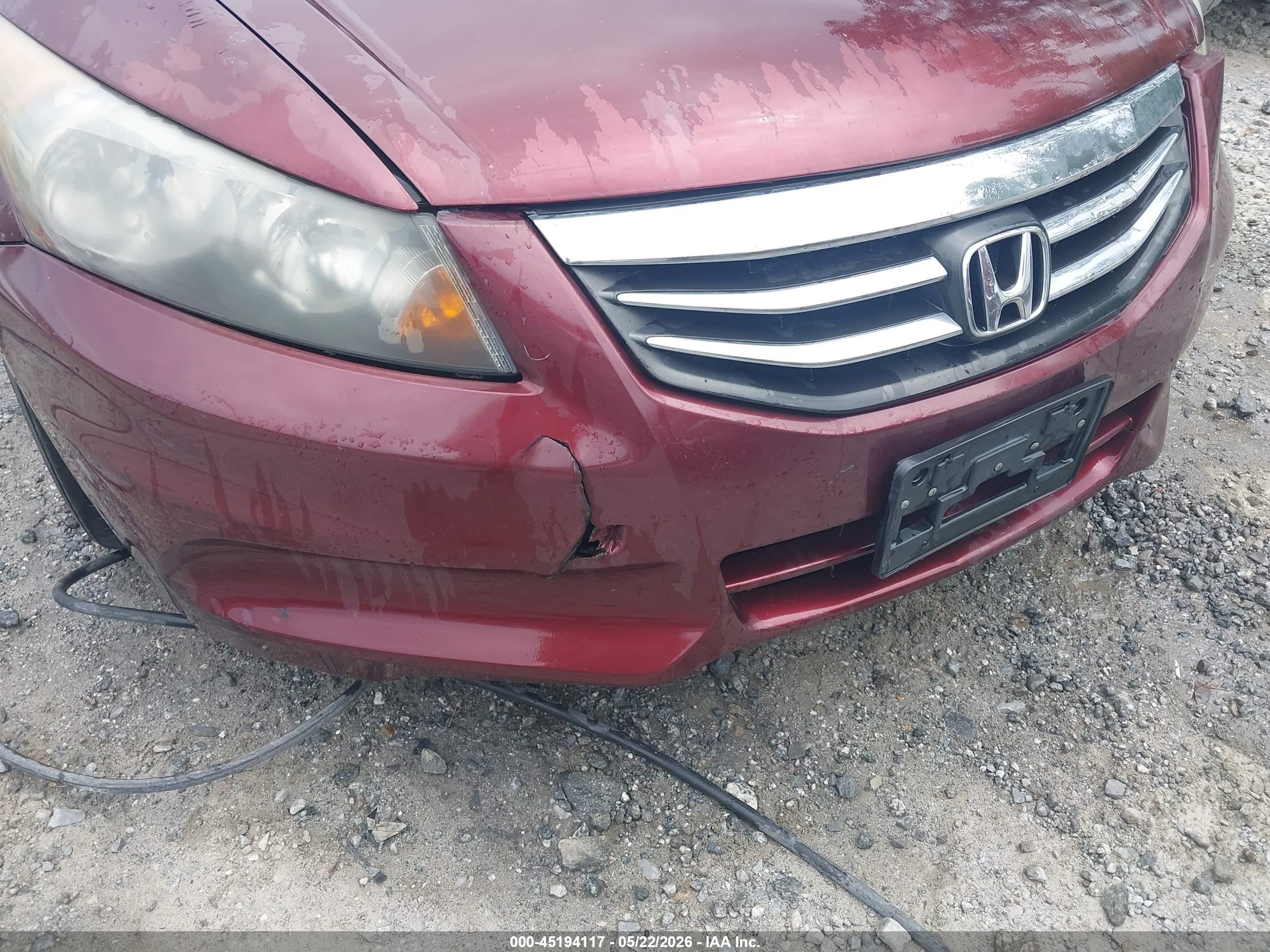 2012 Honda Accord 2.4 Ex Maroon vin: 1HGCP2F75CA213177